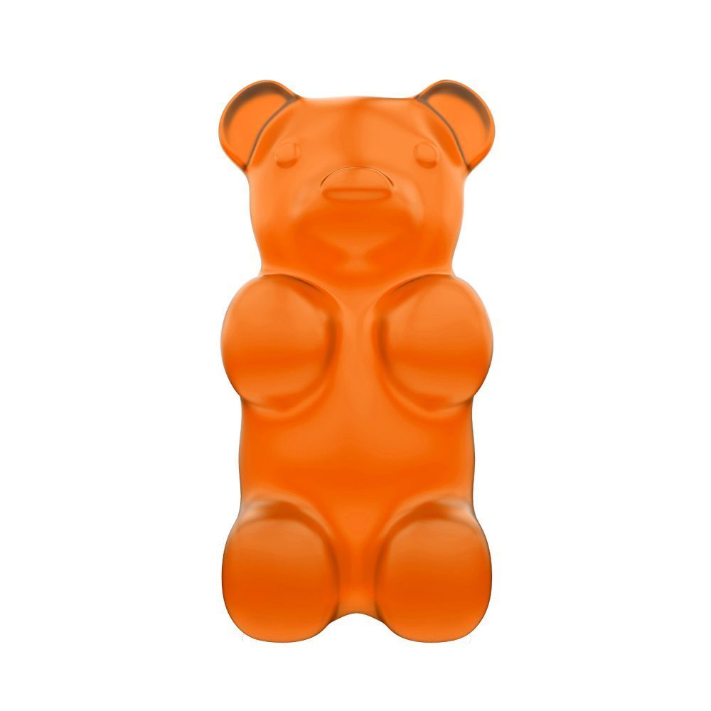 Gomme en forme d'ours, orange.