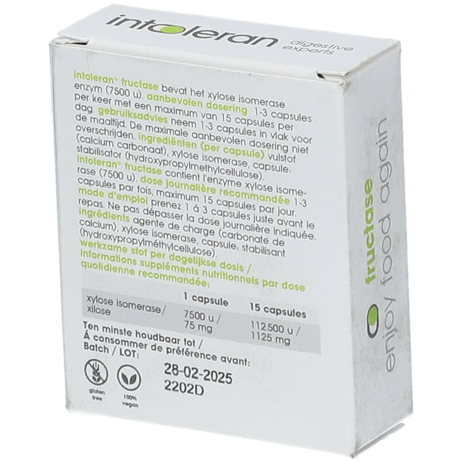 intoleran fructase