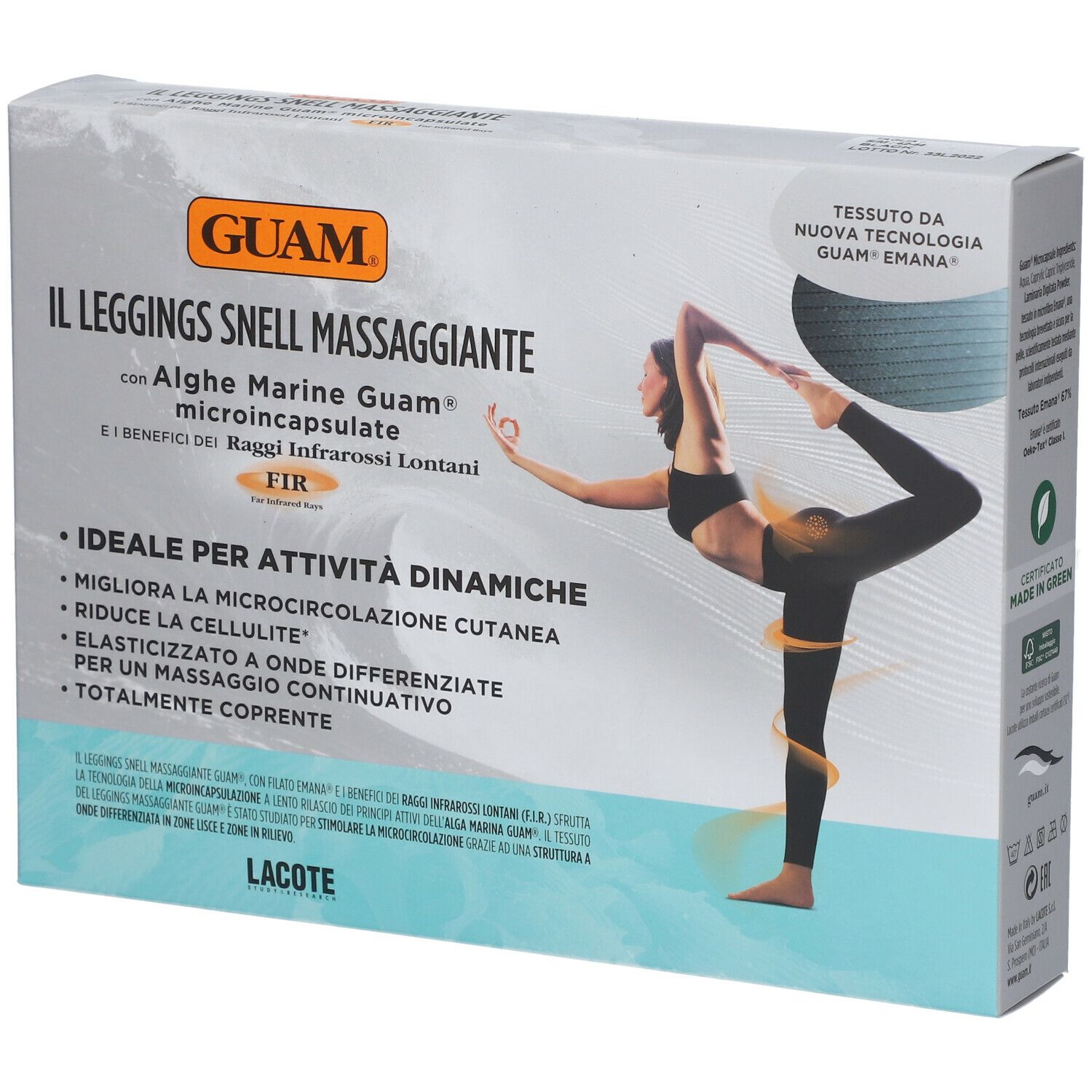GUAM LEGGING SPORT MASSANT Größe S + M