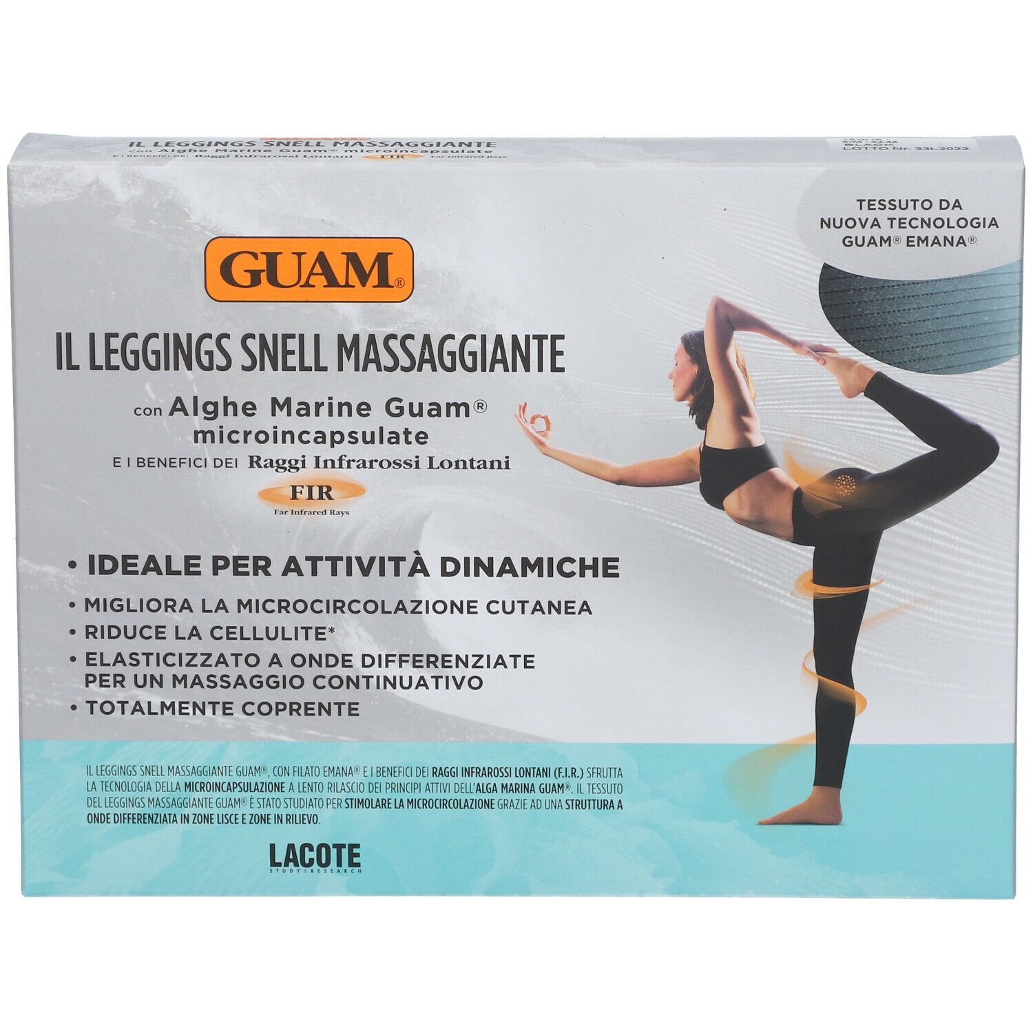 GUAM LEGGING SPORT MASSANT Größe S + M