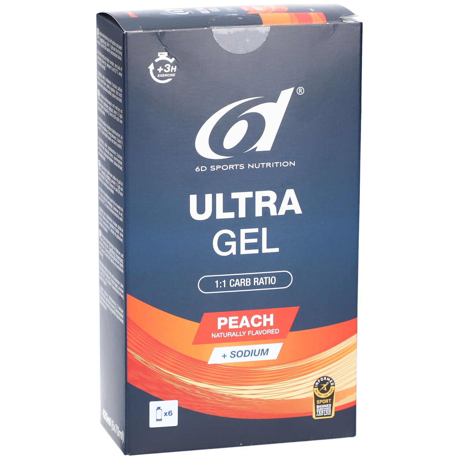 6D SPORTS NUTRITION Ultra Gel Pêche