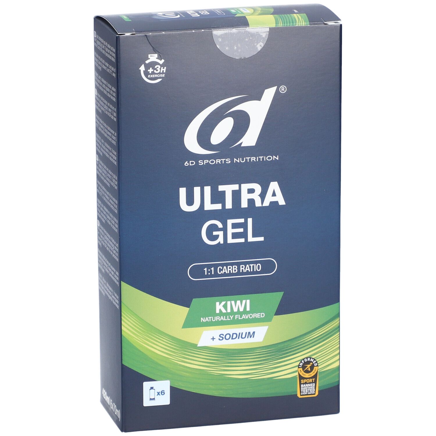 6D SPORTS NUTRITION Ultra Gel Kiwi