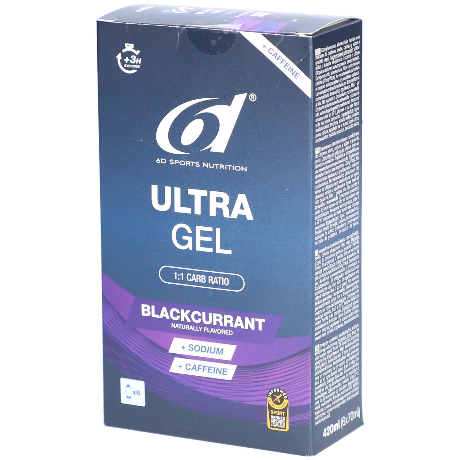 6D SPORTS NUTRITION Ultra Gel Black Currant