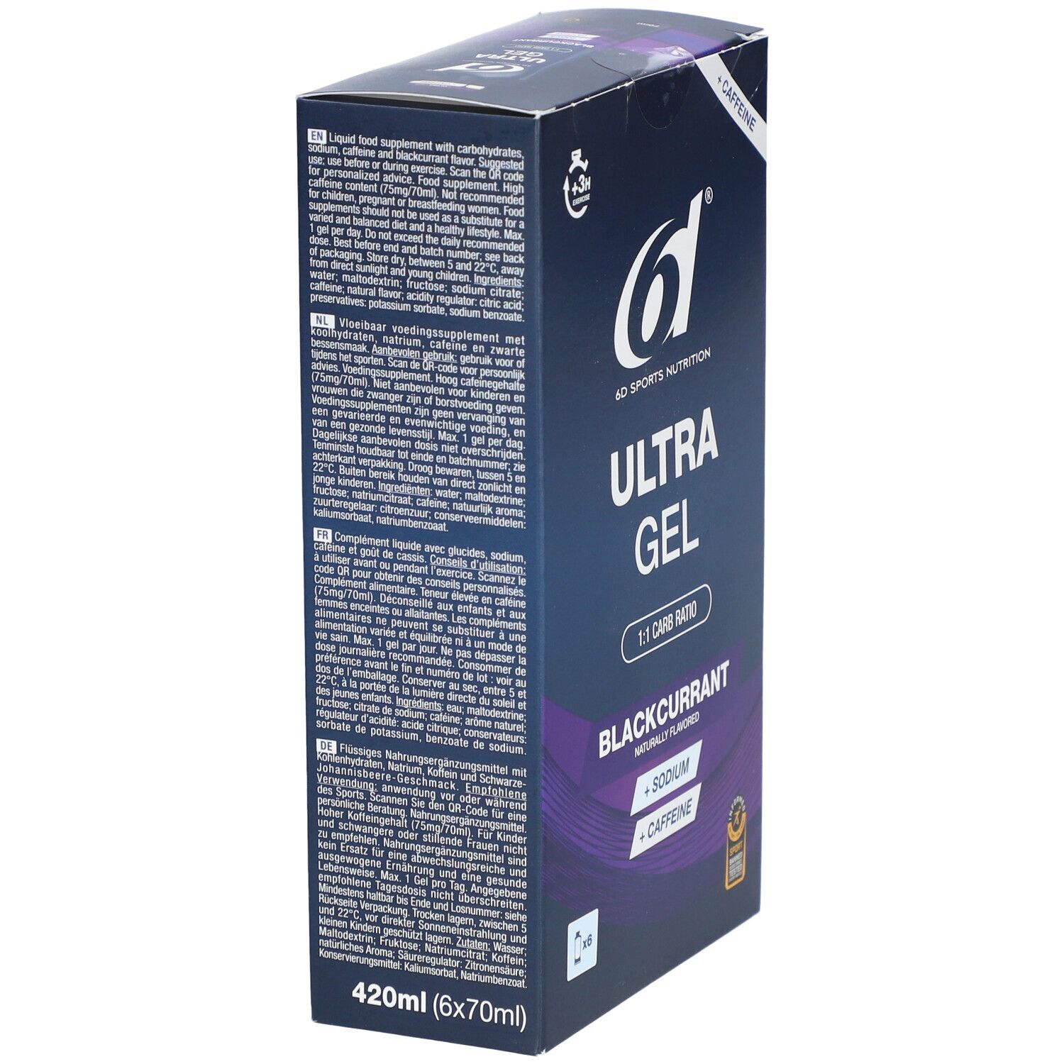 6D SPORTS NUTRITION Ultra Gel Black Currant