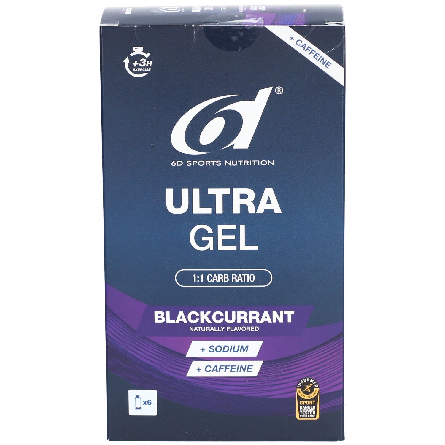 6D SPORTS NUTRITION Ultra Gel Schwarze Johannisbeere