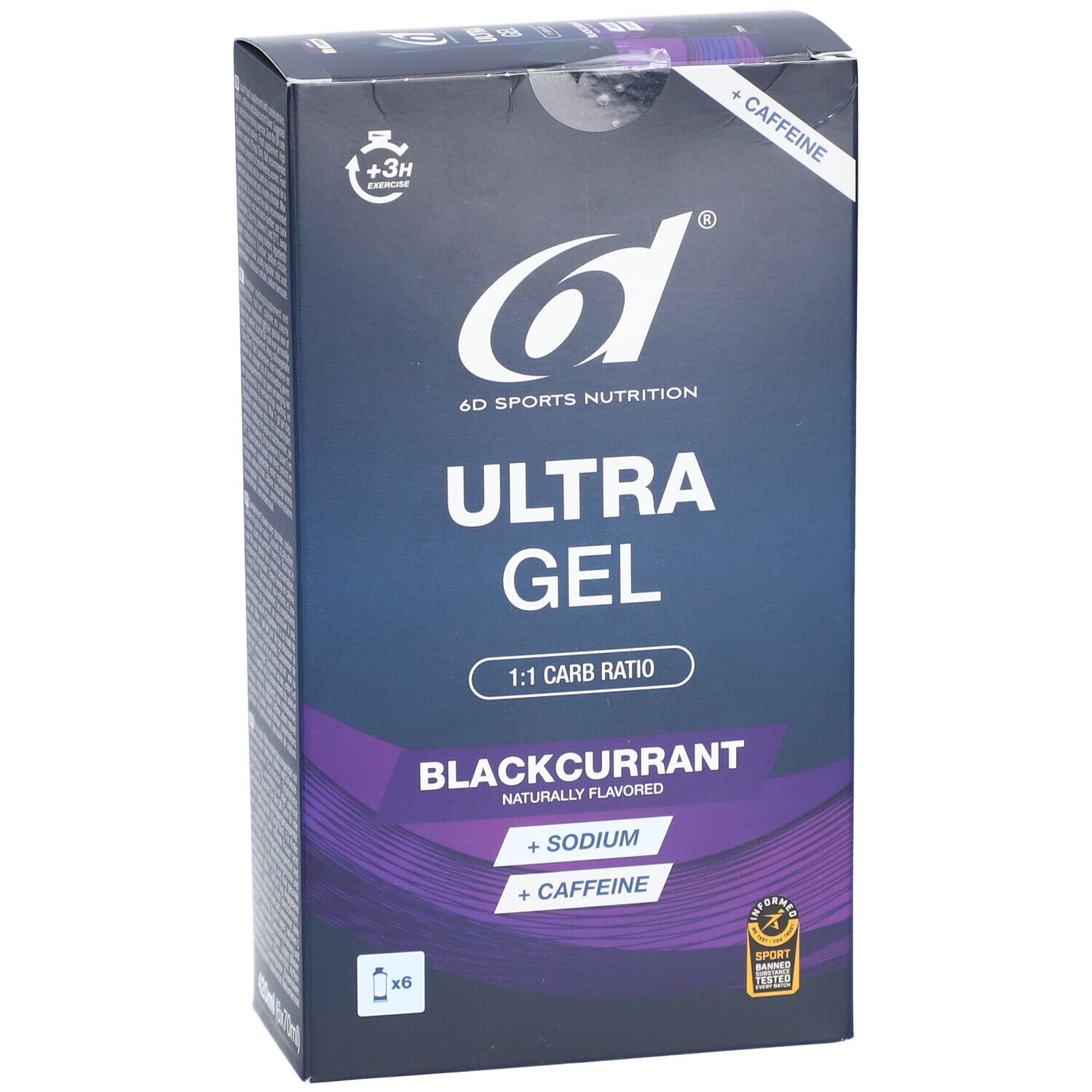 6D SPORTS NUTRITION Ultra Gel Schwarze Johannisbeere