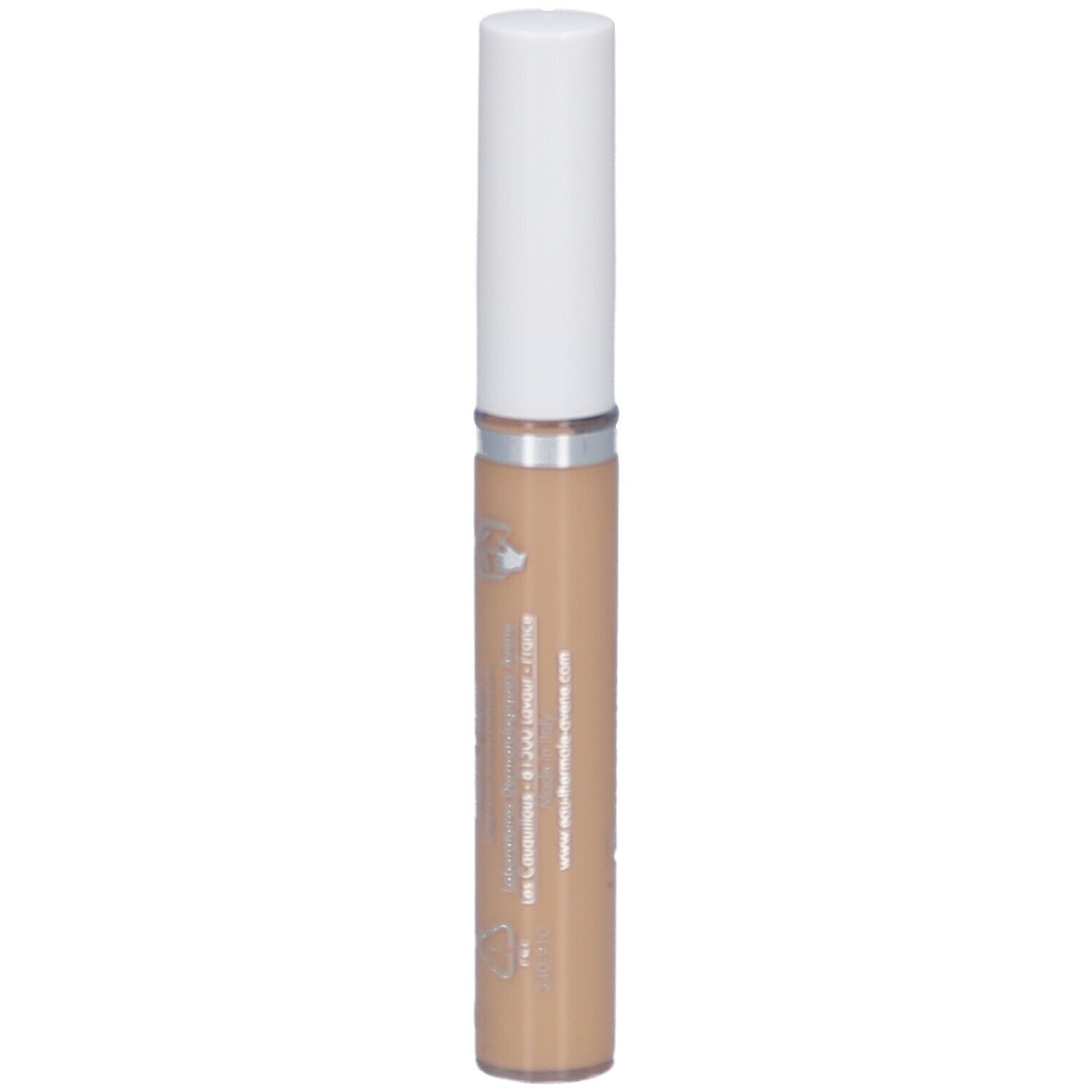 Beige Concealer-Stift mit weißem Deckel. Aufschrift Couvrance.