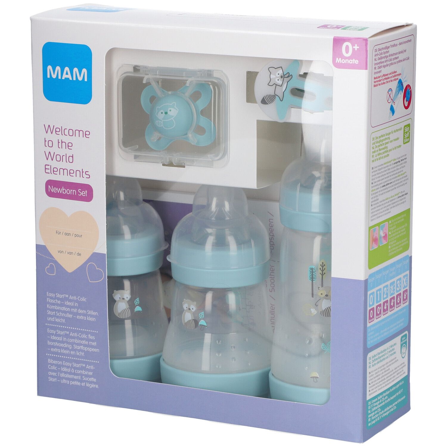 MAM Welcome to the world Geschenkset Neugeborenes blau-grün