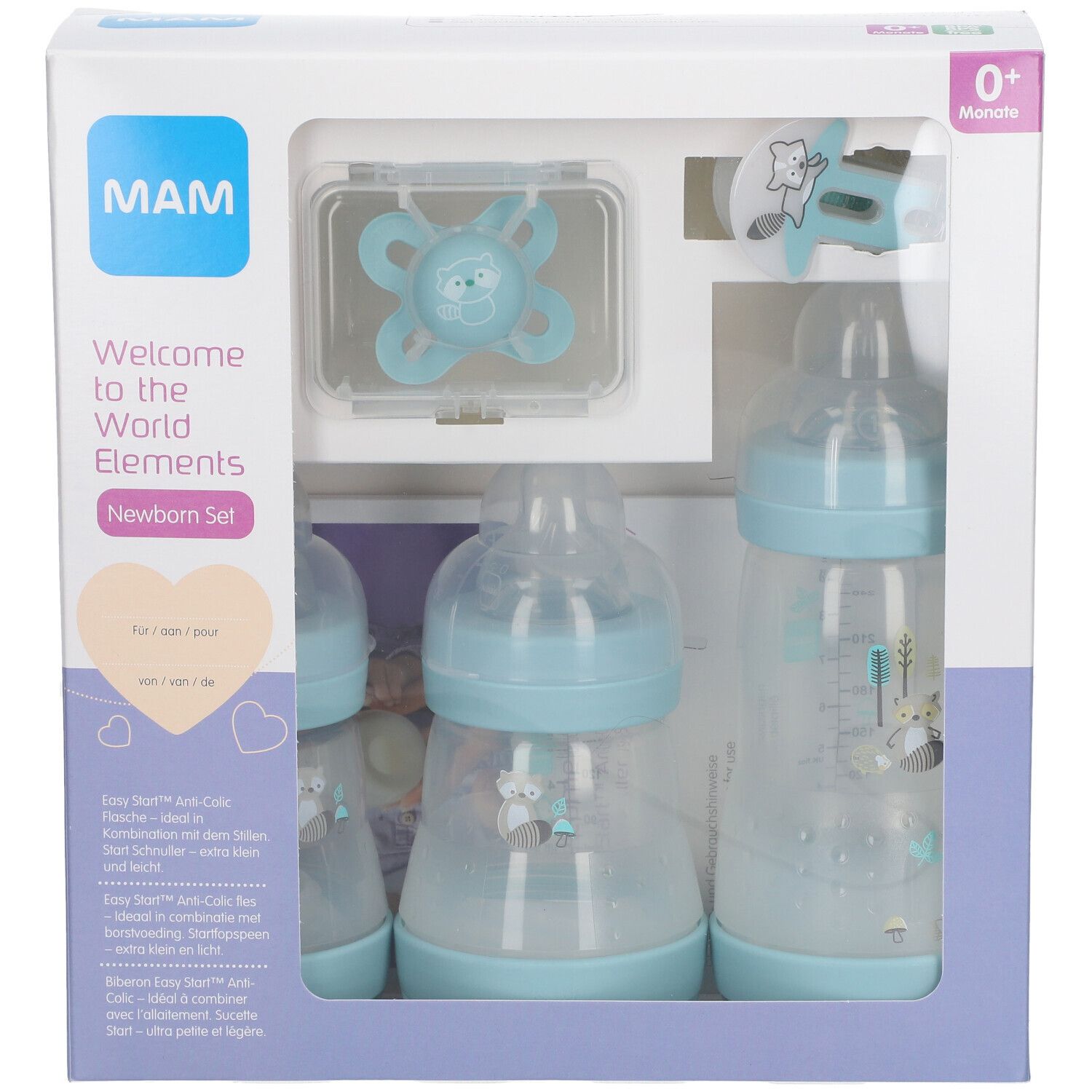 MAM Welcome to the world Geschenkset Neugeborenes blau-grün