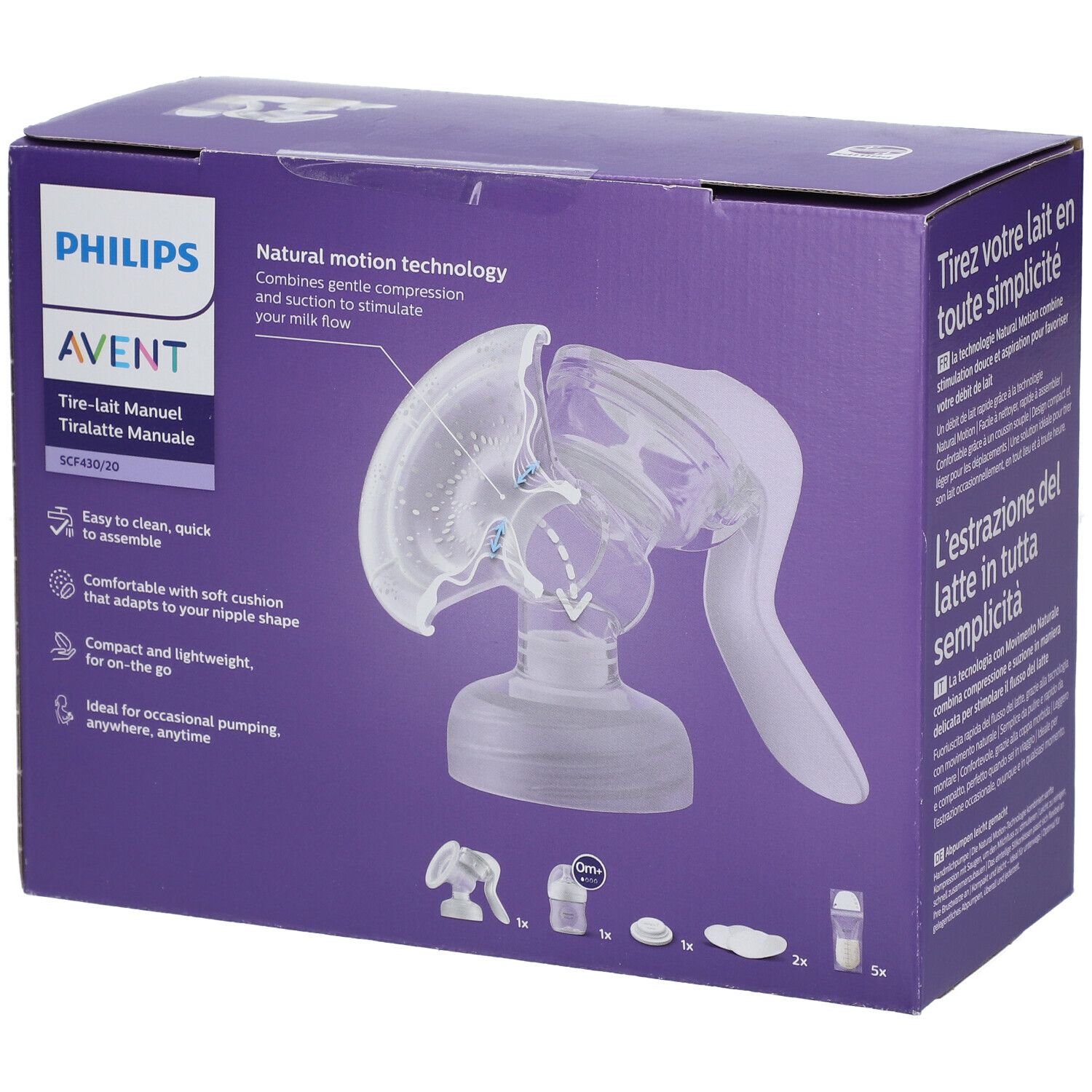 PHILIPS Avent Tire Lait Manuel Natural Motion Set SCF430