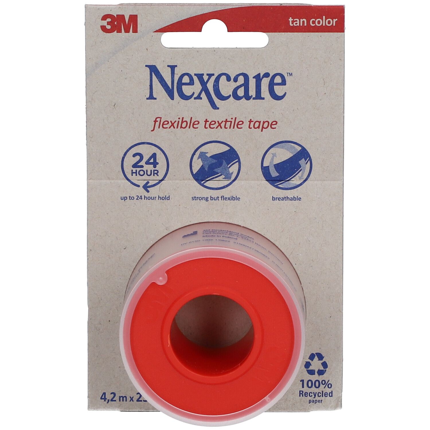 Nexcare™ Flexibles Textilband 4,2 m x 25 mm