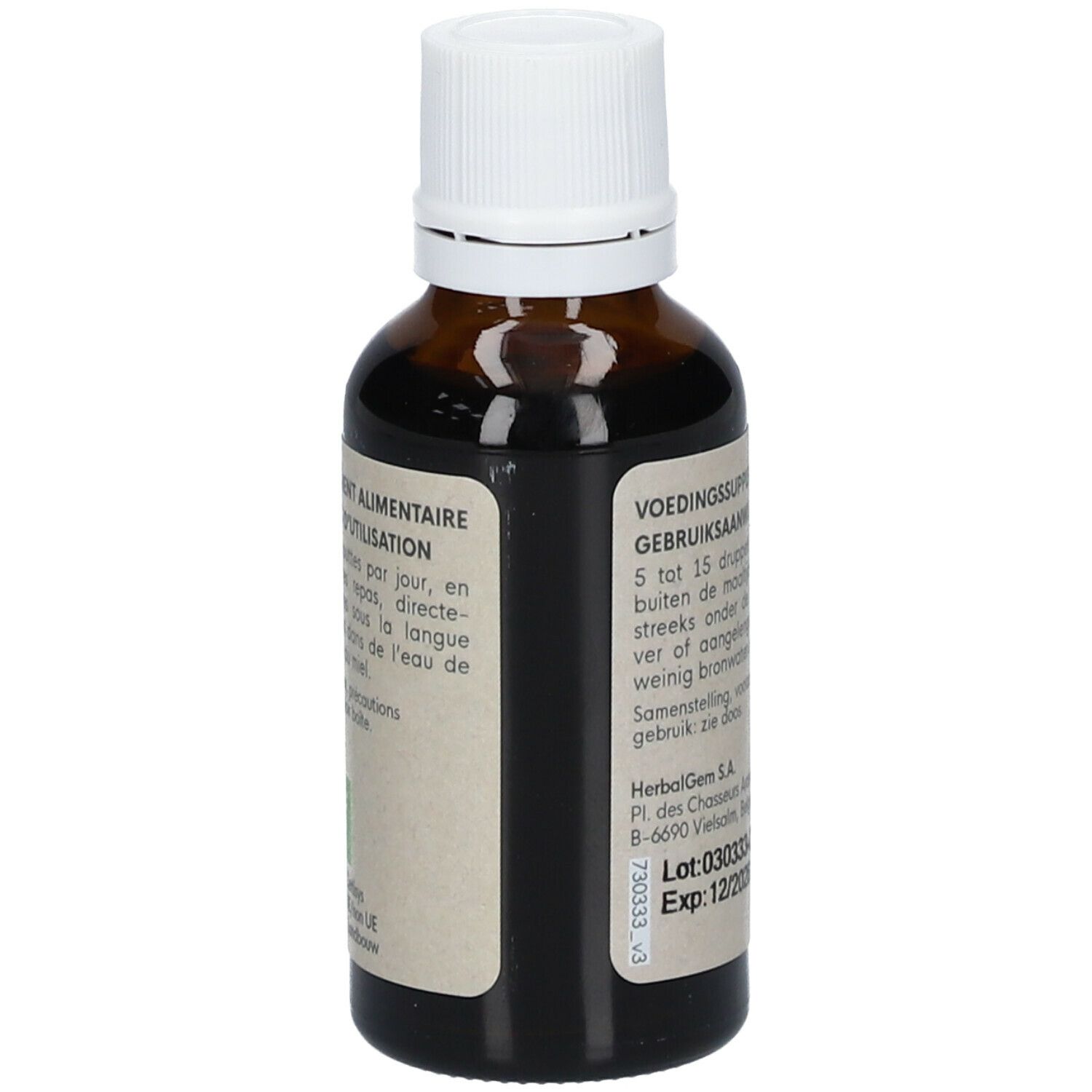 HERBALGEM - Rosmarin Bio - Nahrungsergänzungsmittel - Frischer Knospen Extrakt - Für Verdauung, Drainage, Entgiftung - 30 ml