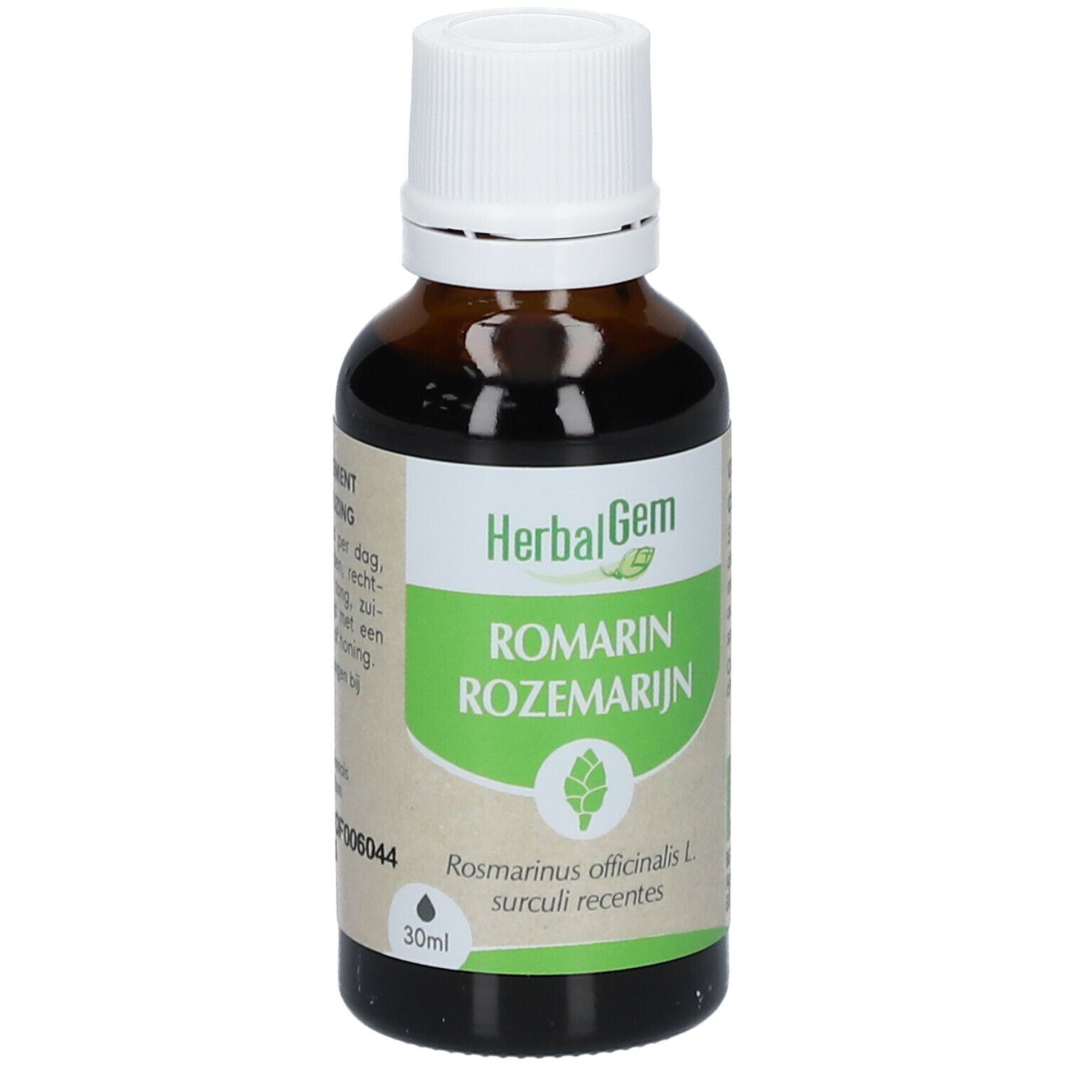 HERBALGEM - Rosmarin Bio - Nahrungsergänzungsmittel - Frischer Knospen Extrakt - Für Verdauung, Drainage, Entgiftung - 30 ml