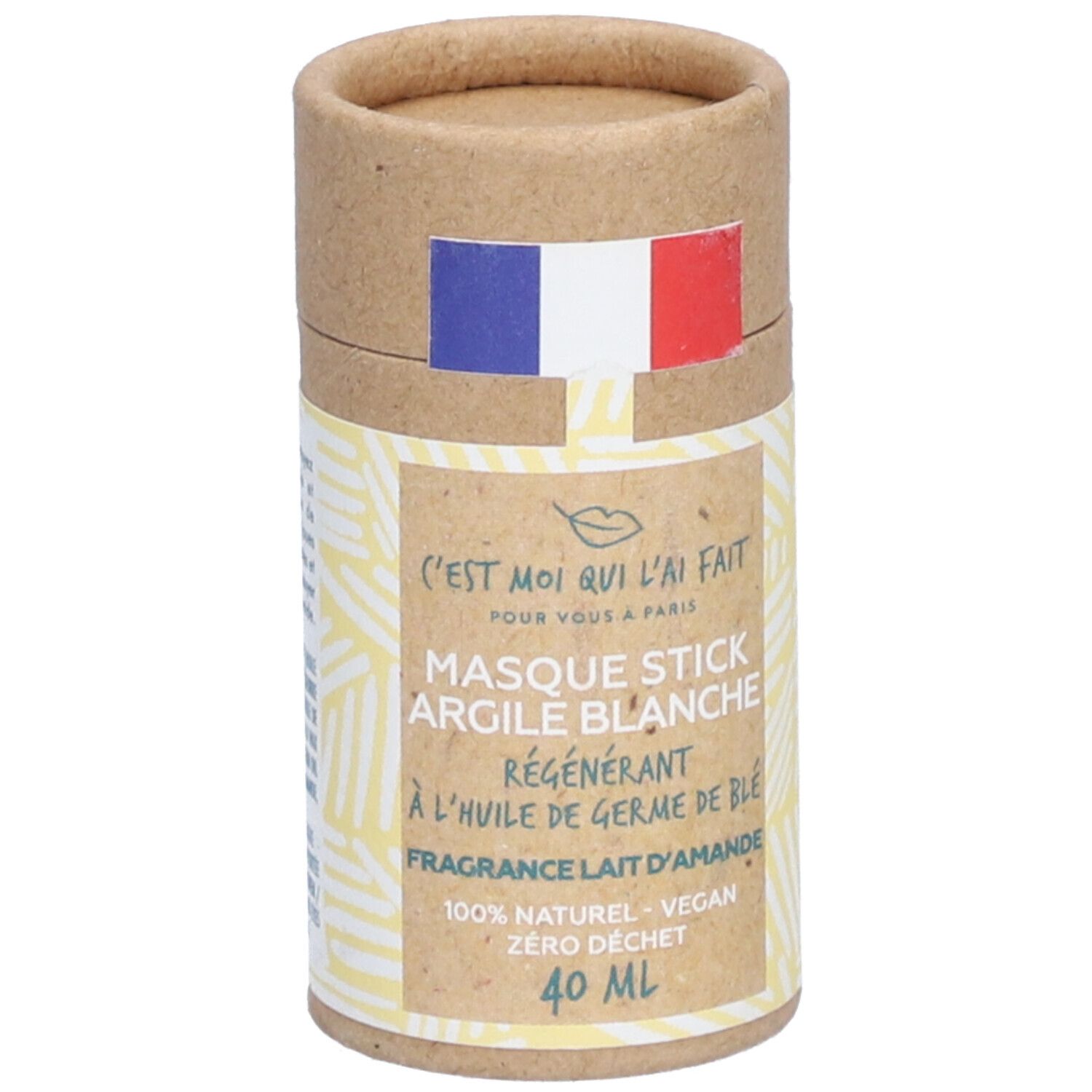 C'est Moi Qui L'ai Fait Maske Stick Weiße Tonerde Mandelduft