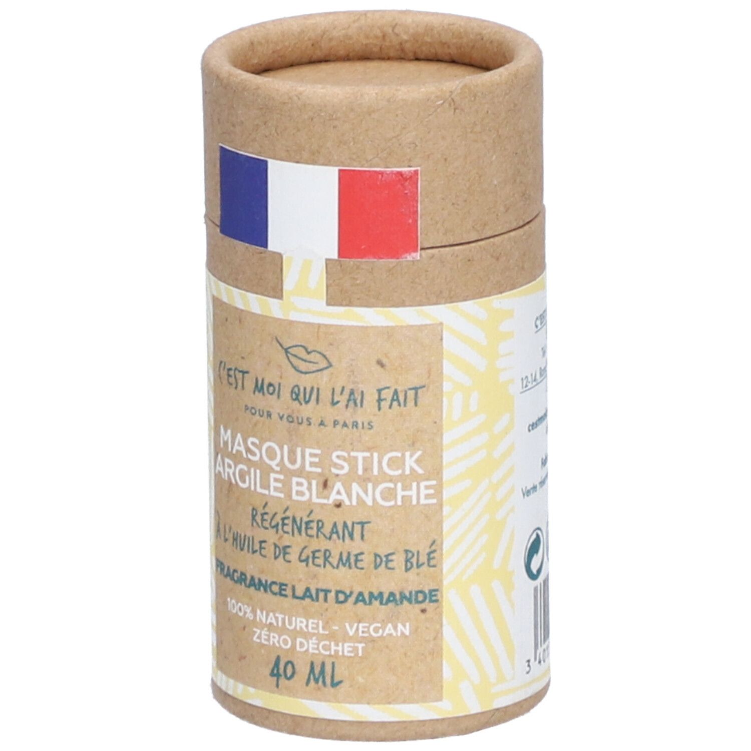C'est Moi Qui L'ai Fait Maske Stick Weiße Tonerde Mandelduft