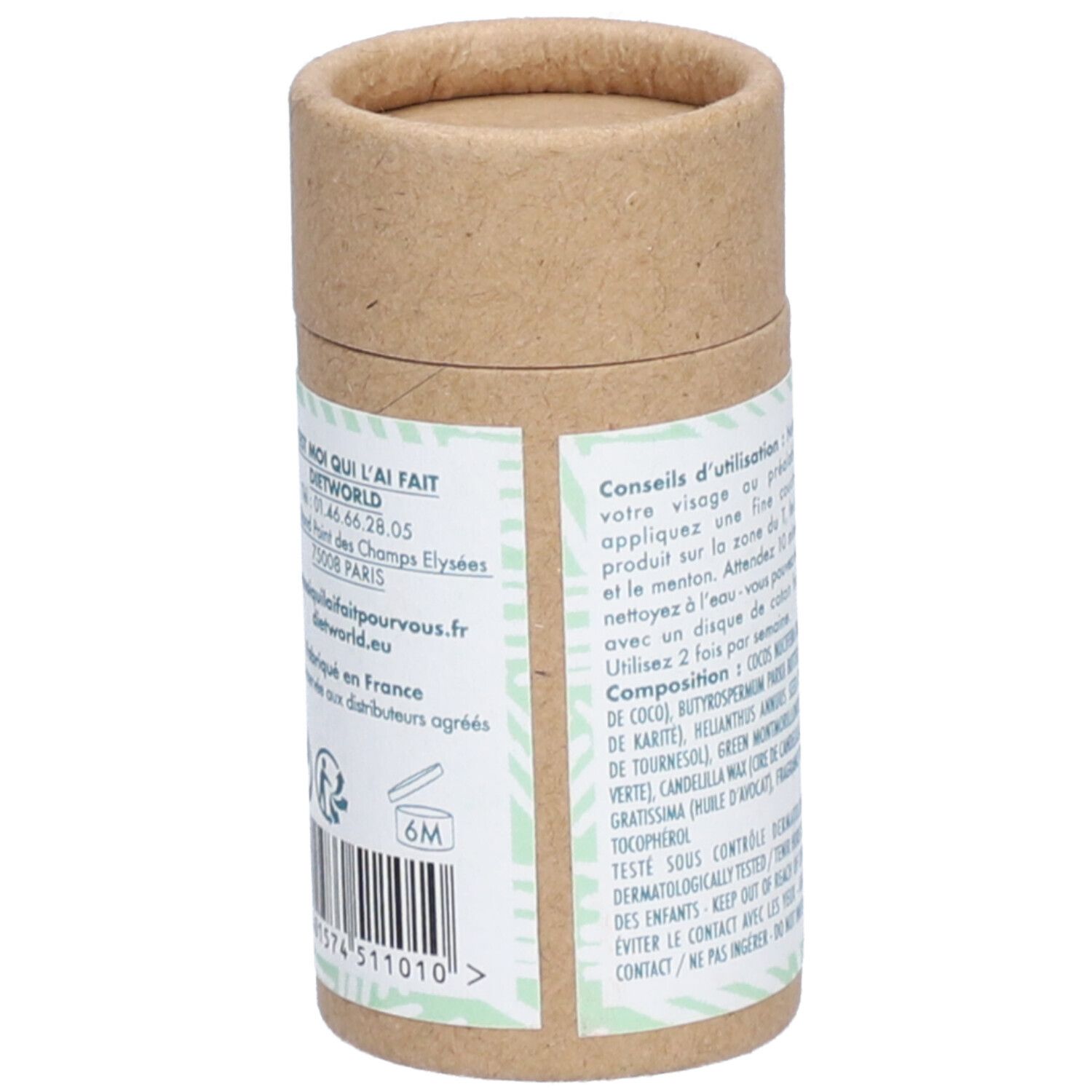 C'EST MOI QUI L'AI FAIT Masque Stick Argile verte - Adoucissant à l'huile d'avocat
