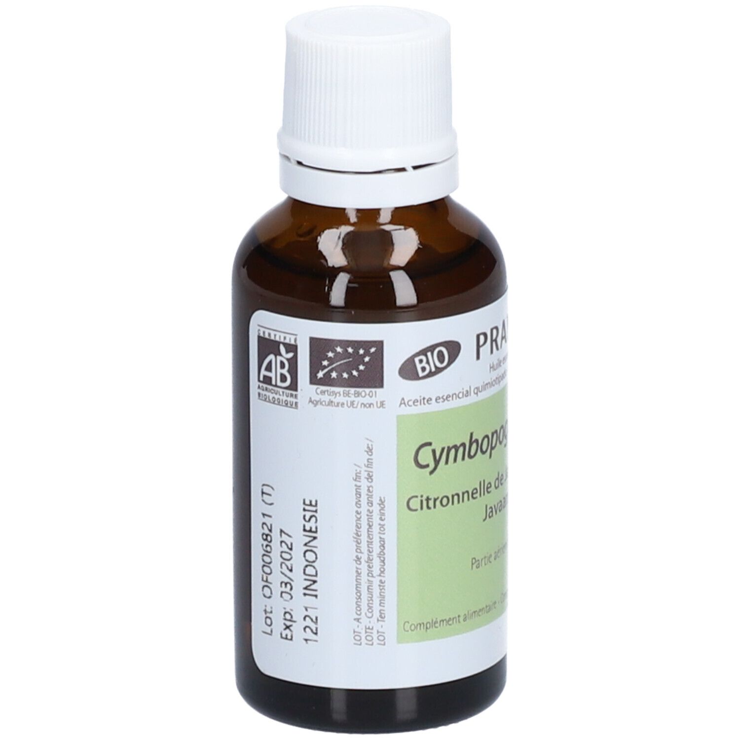 Pranarôm L'Huile Essentielle Citronelle de Java