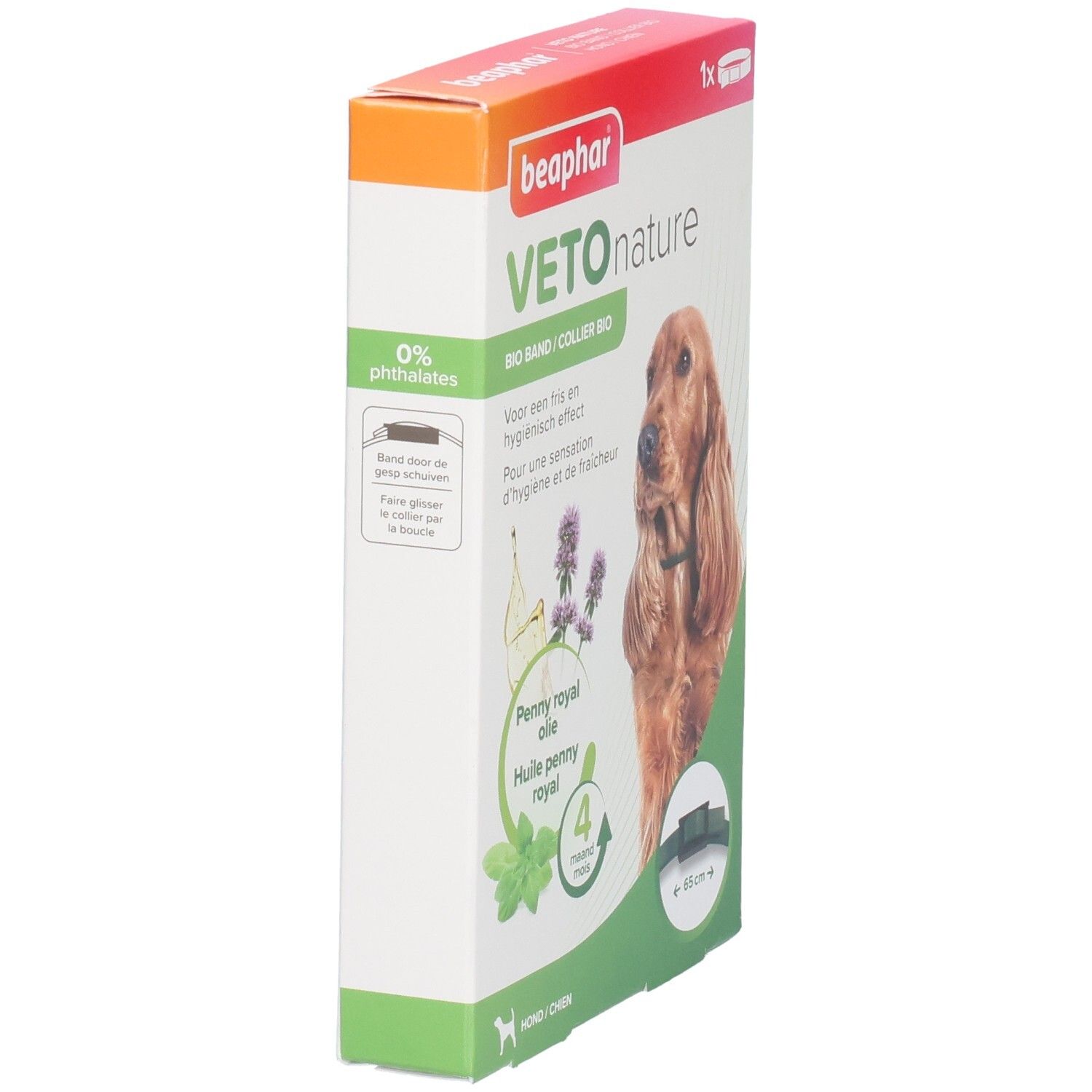 Beaphar Vetonature Bio Band für Hunde, 65 cm. 0% Phtalate.