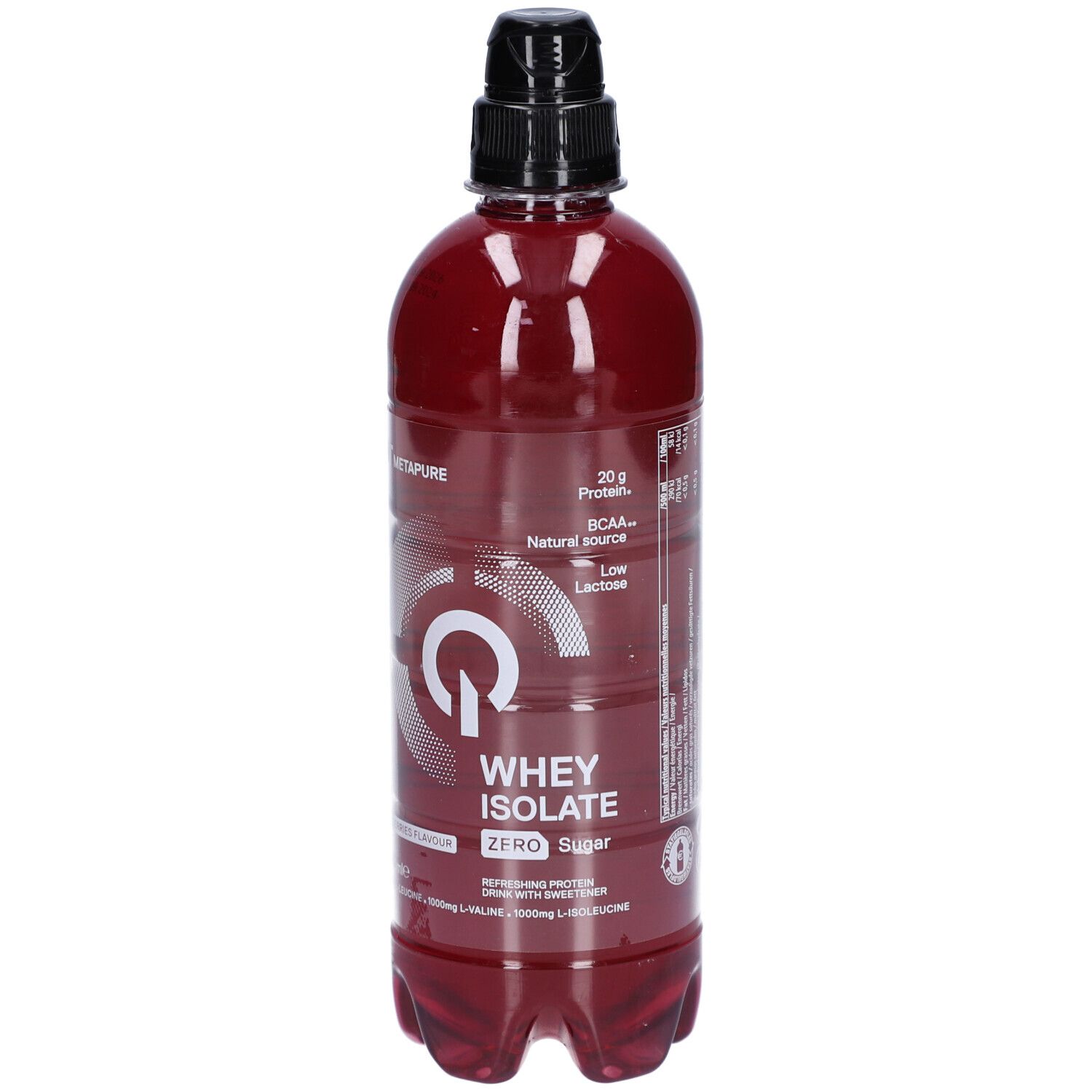QNT Molkenisolat 100% (20g) Zuckerfrei Wildbeeren