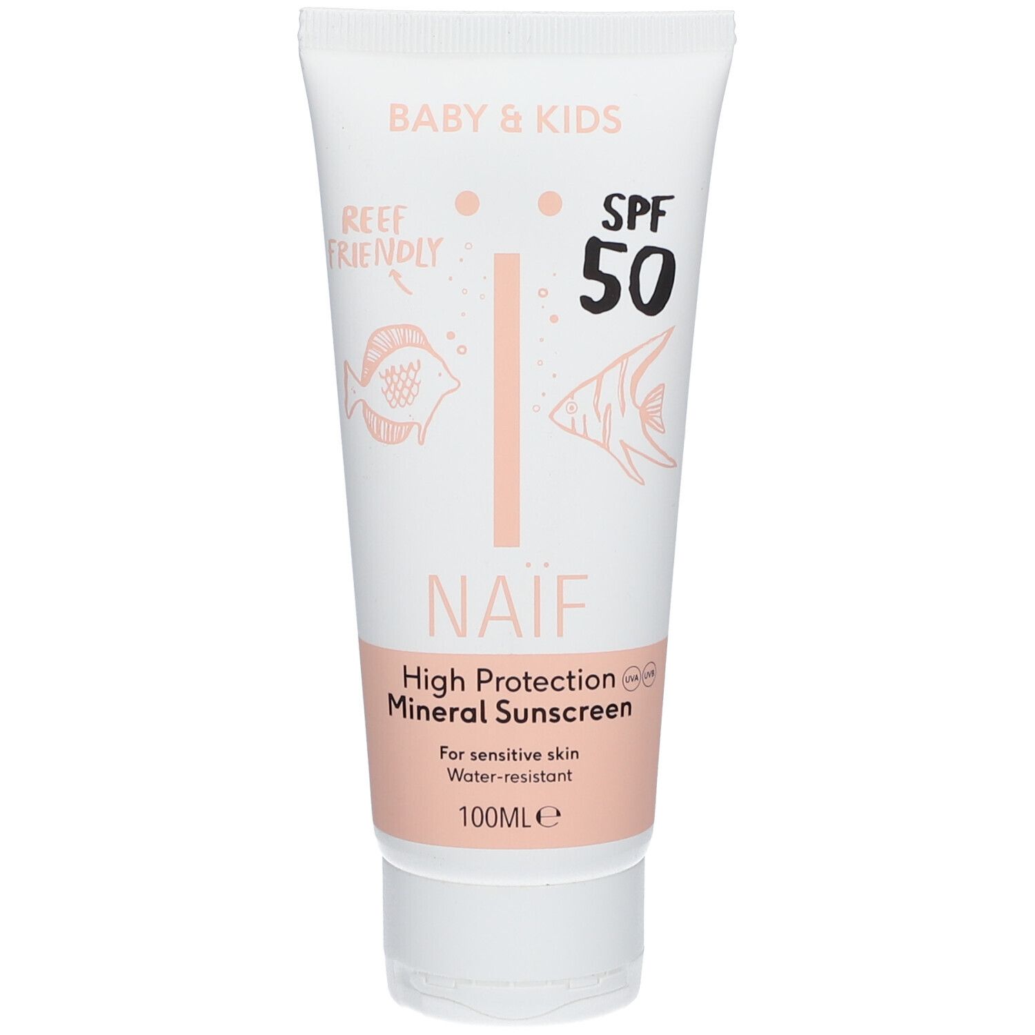 NAÏF Baby & Kids Mineral Sunscreen Crème Solaire SPF50