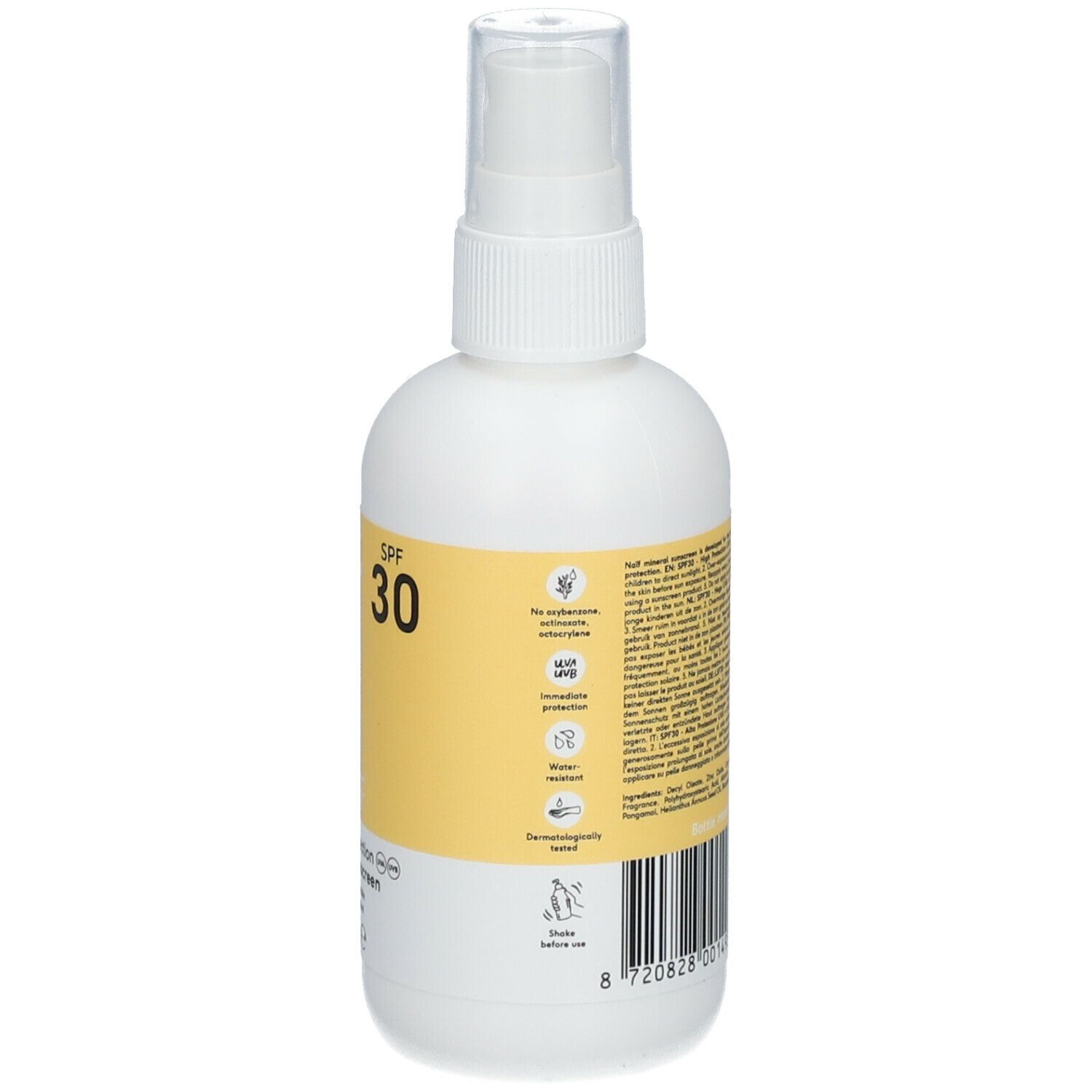 NAÏF Sun Mineral Sunscreen Spray solaire SPF30