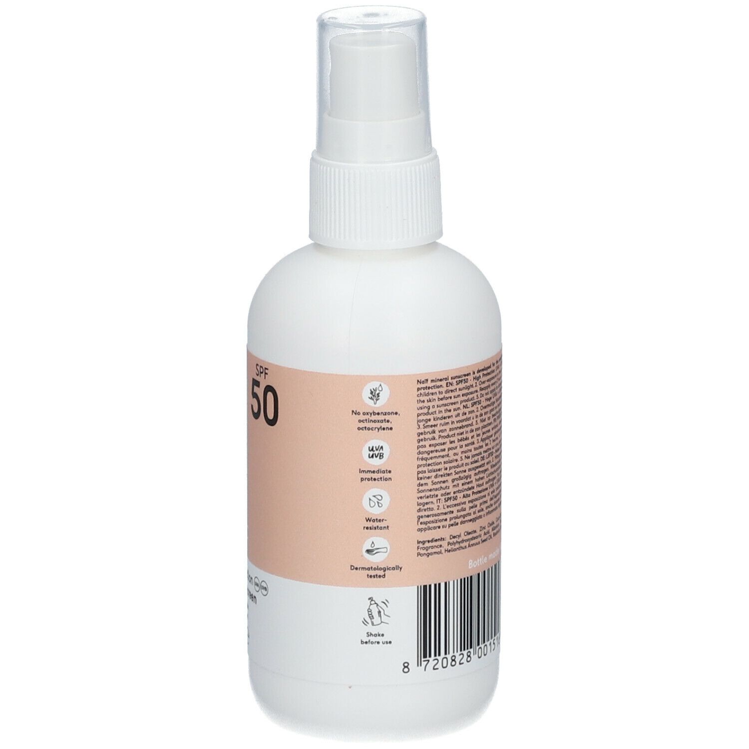 NAÏF Sun Mineralischer Sonnenschutz Spray solaire SPF50