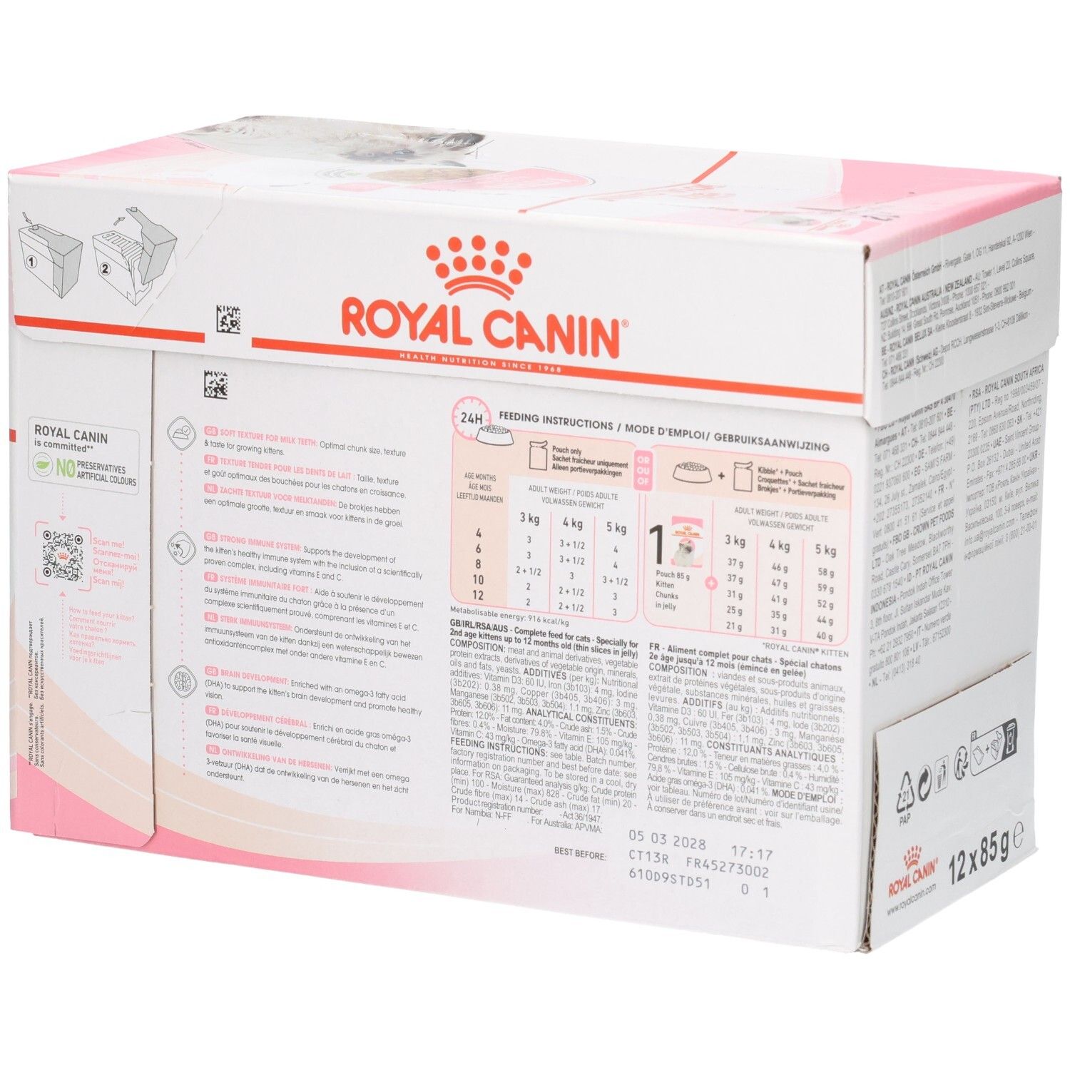 Royal Canin Kitten Futterbox, 12x85g.