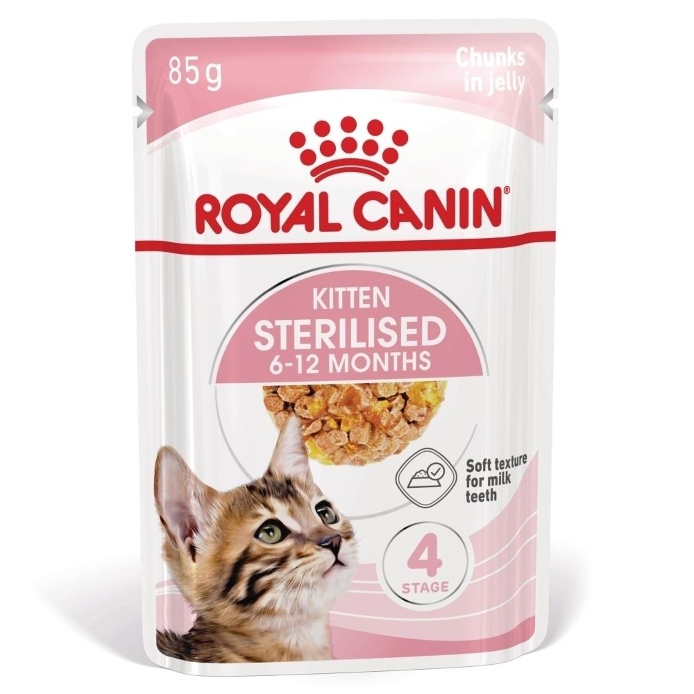 Royal Canin Kitten Futterbeutel, 85g, Mousse in Sauce, für Katzen bis 12 Monate.