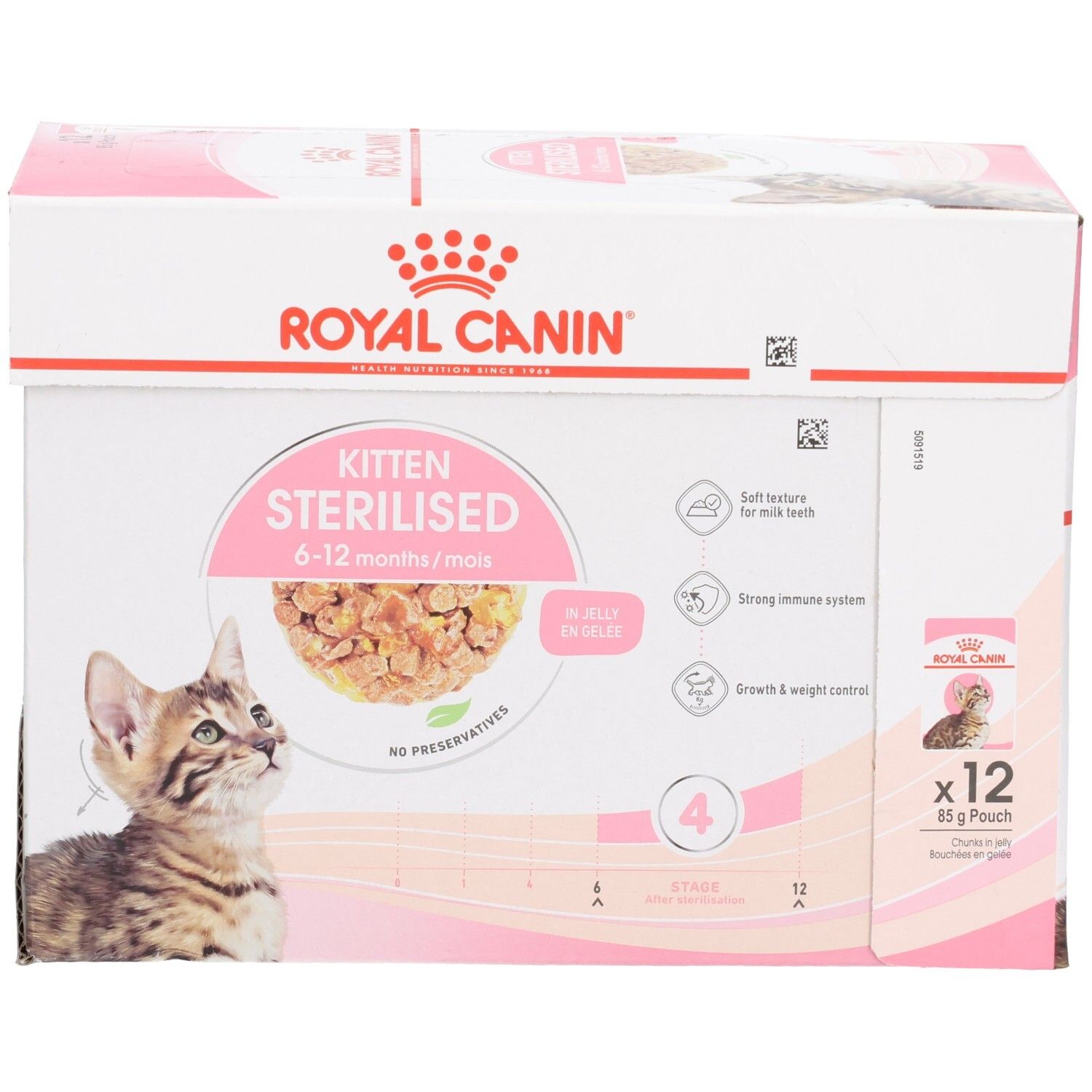 Royal Canin Adult British Shorthair Katzenfutter, 12x85g Beutel.