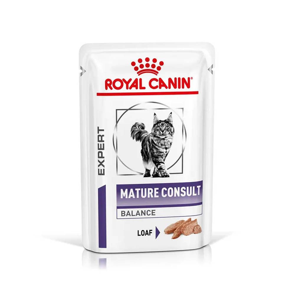 Royal Canin Mature Consult Balance : sachet individuel de nourriture pour chat.