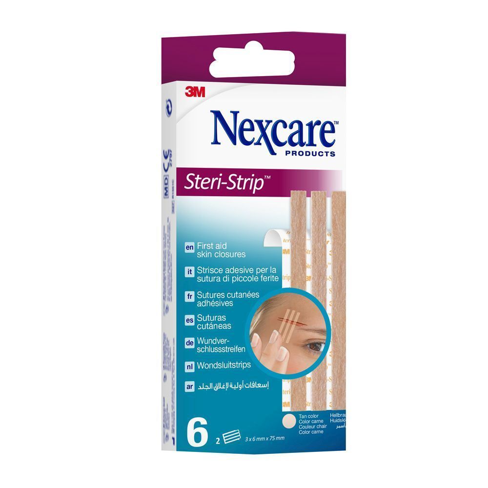 Nexcare™ Steri-Strip™ Hautnahtmaterial Hautfarbe 6 mm x 75 mm
