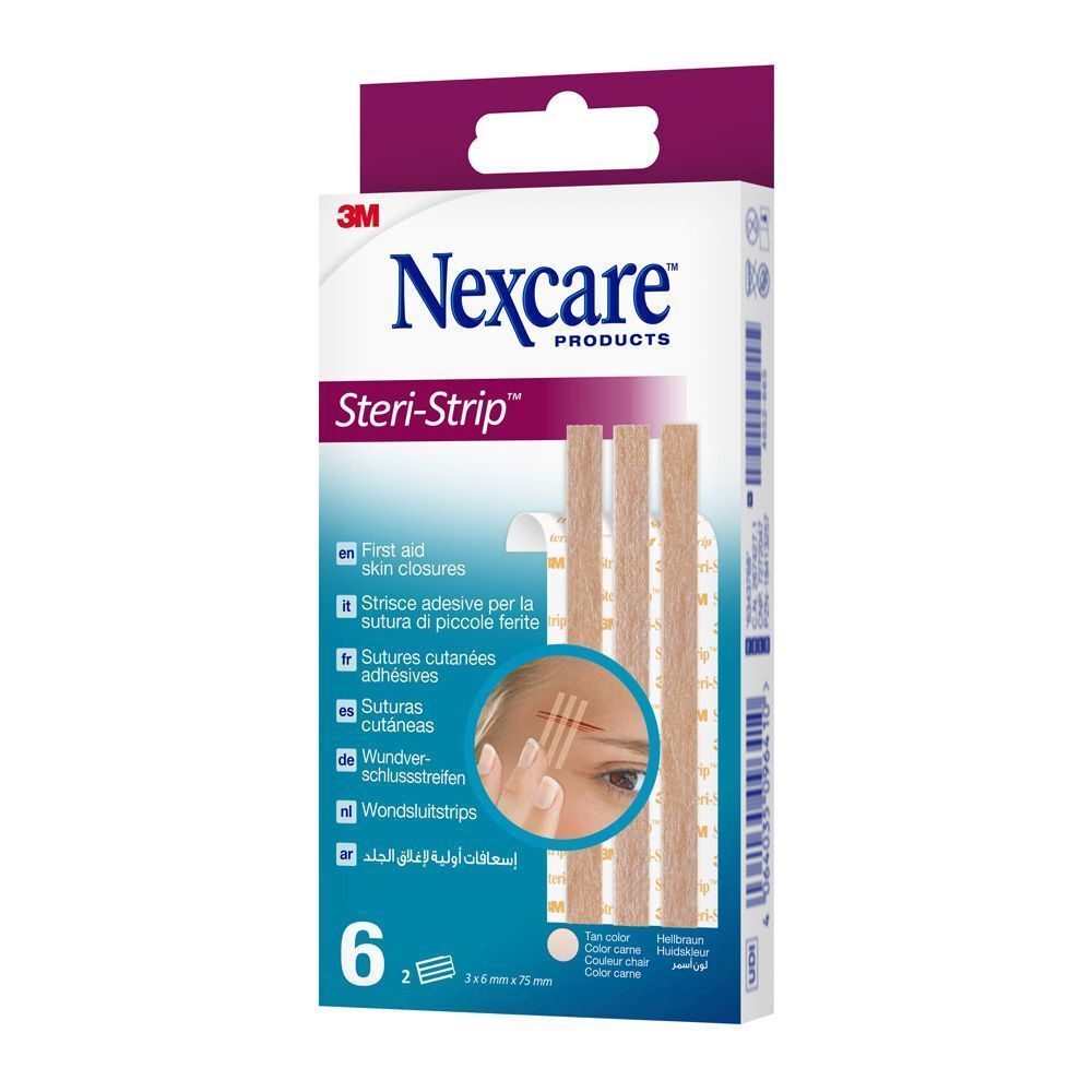 Nexcare™ Steri-Strip™ Hautnahtmaterial Hautfarbe 6 mm x 75 mm