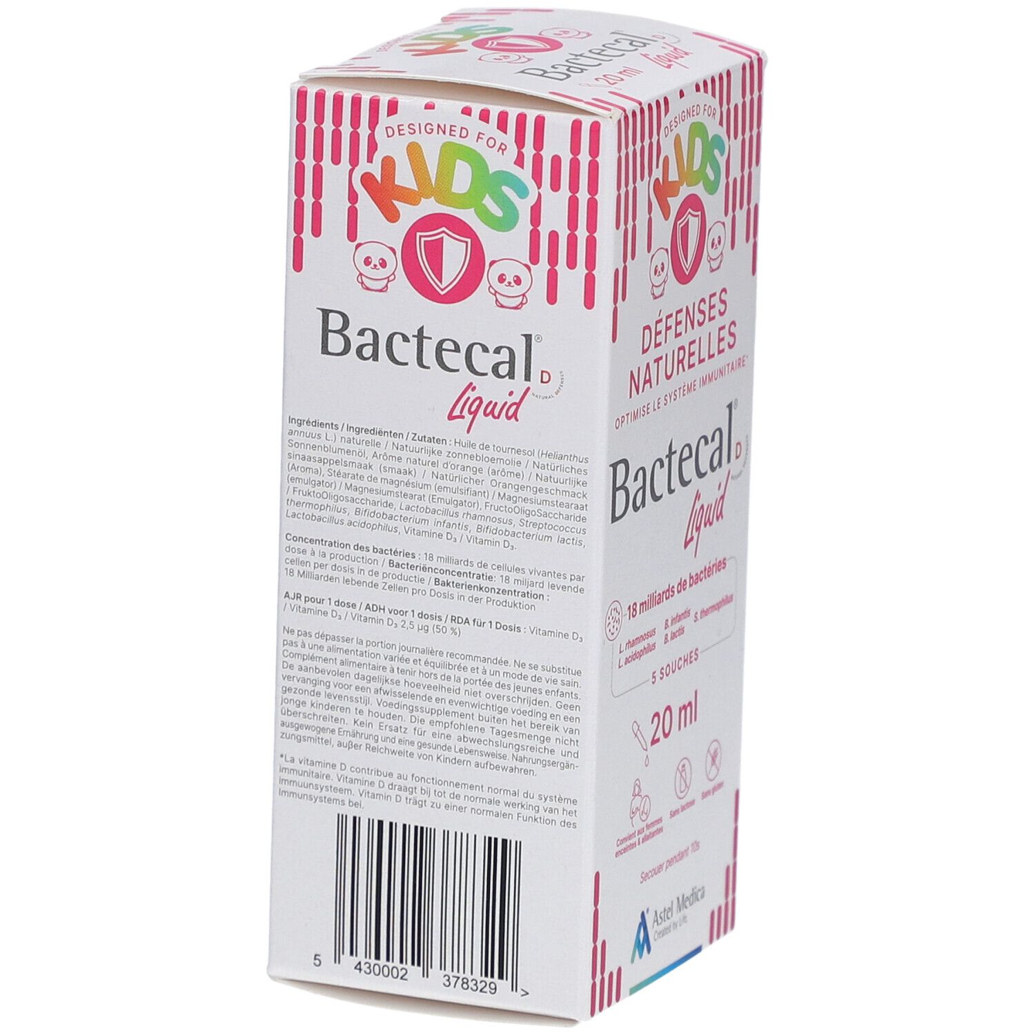 BACTECAL D Liquid Flasche für Kinder, 20 ml.