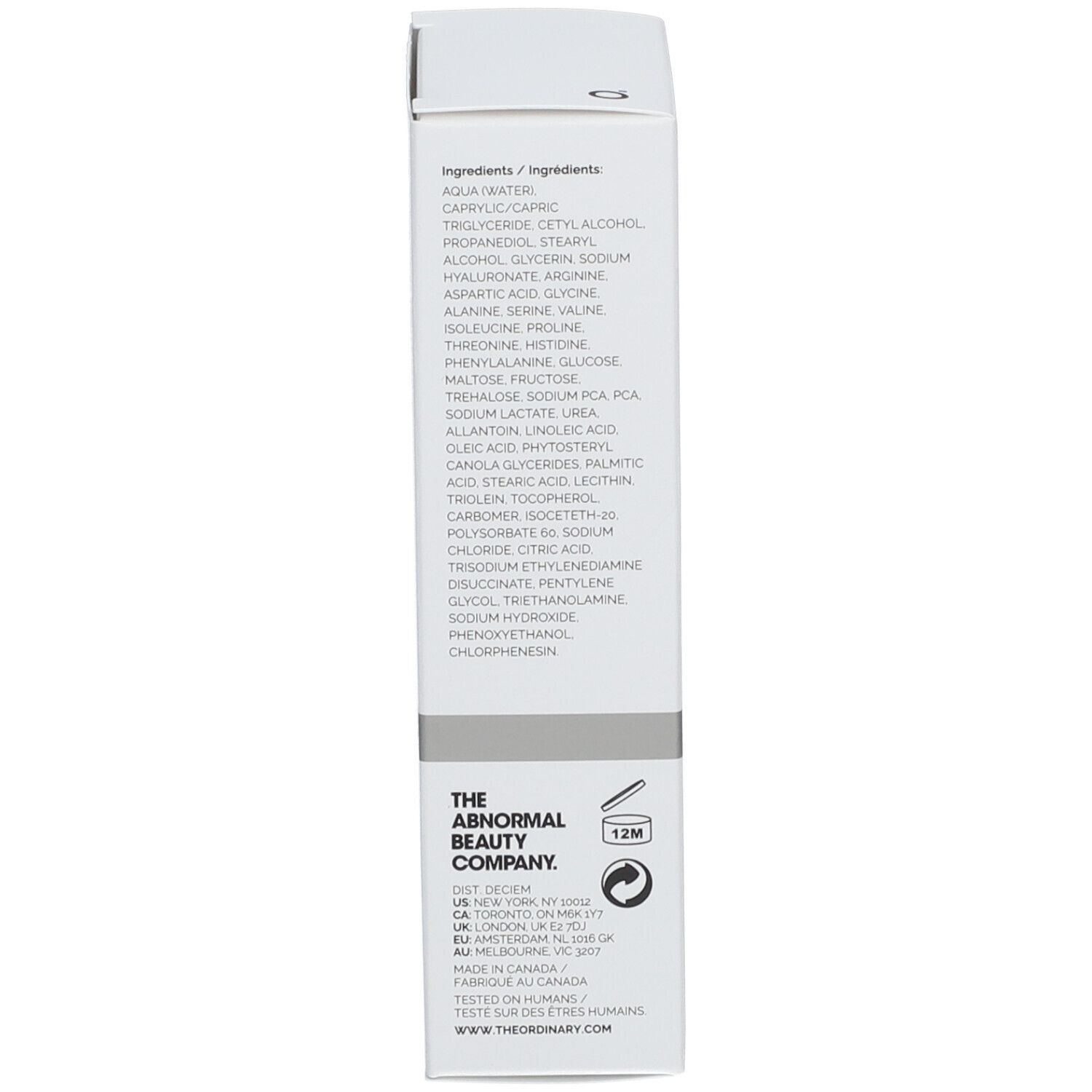 The Ordinary Natural Moisturizing Factors + HA