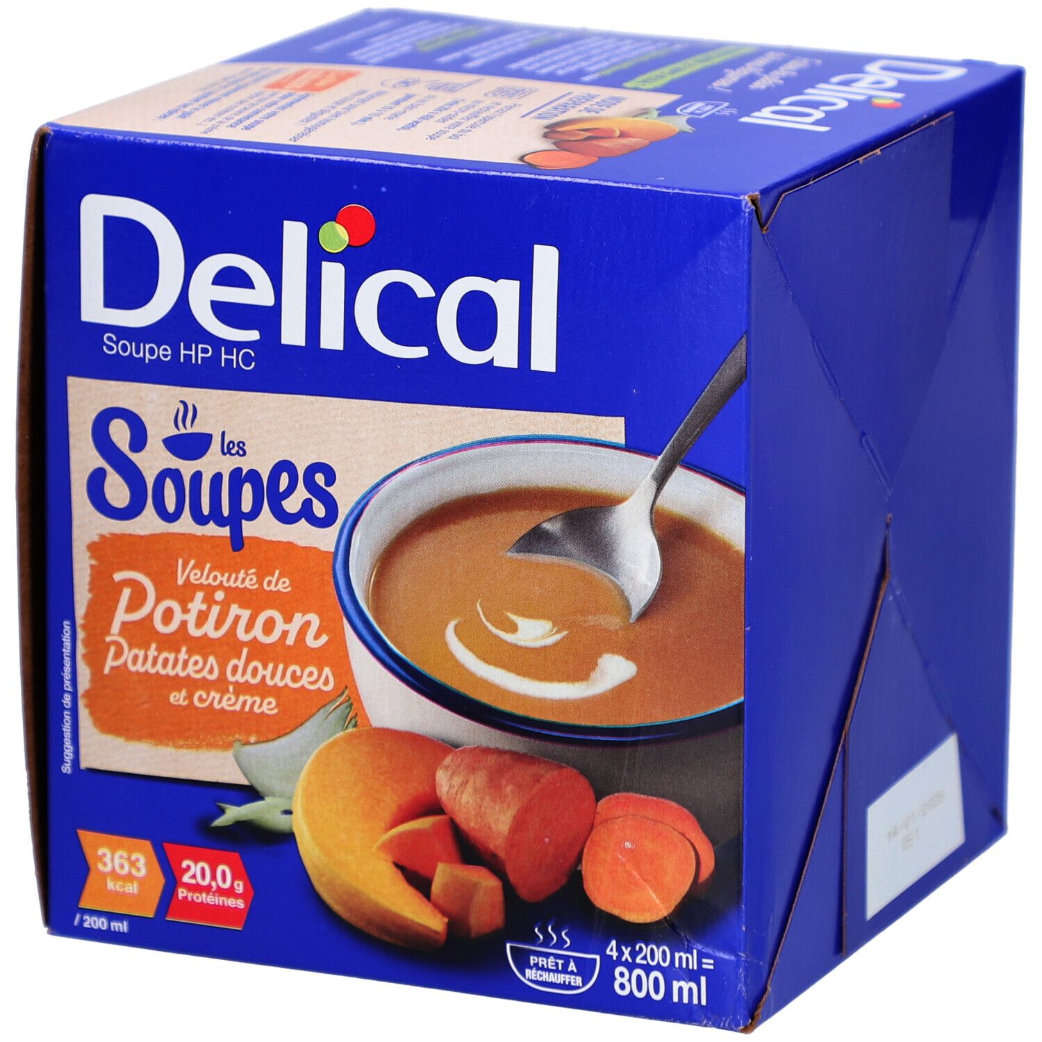 Delical Suppe HP HC Kürbiscremesuppe, Süßkartoffeln und Sahne