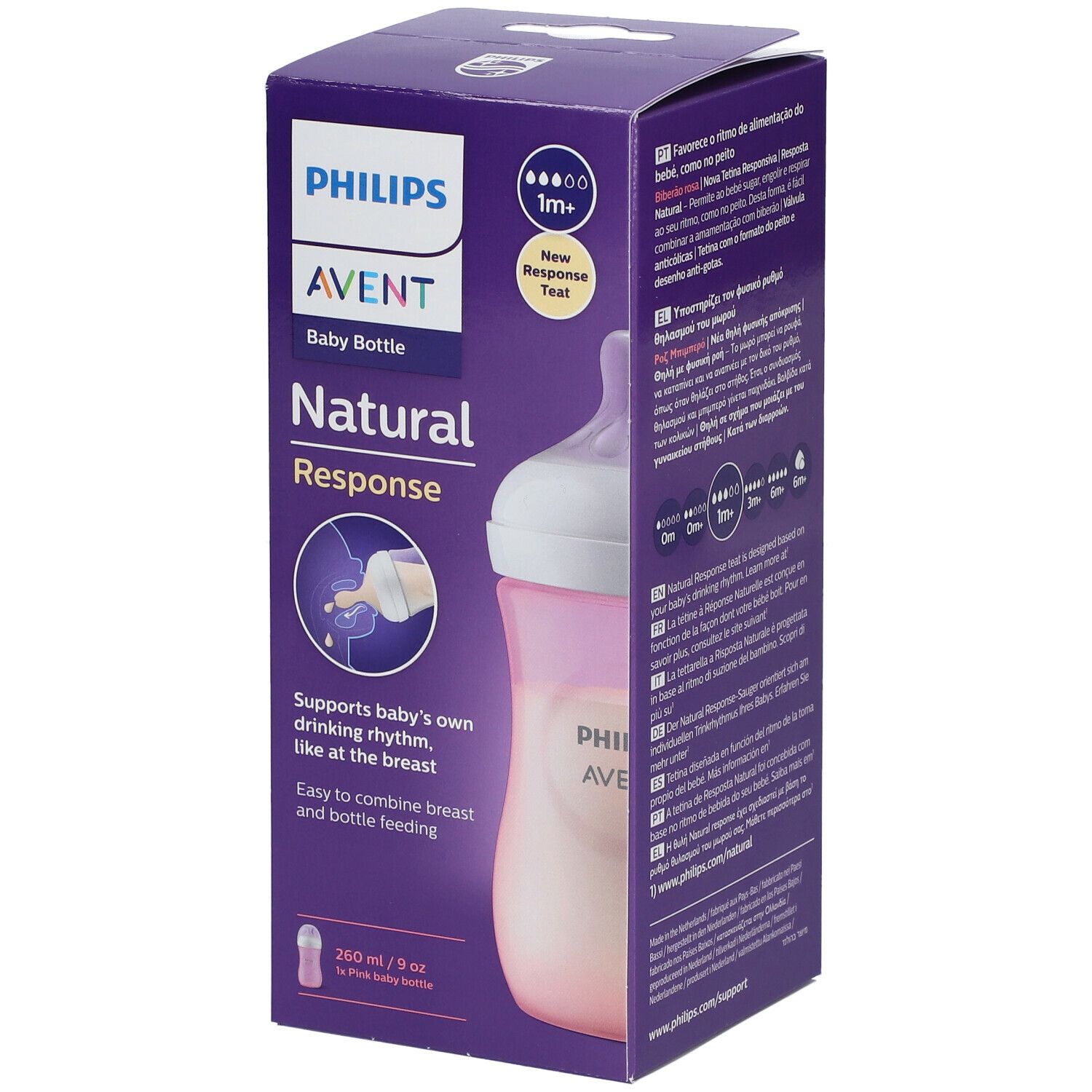 PHILIPS Avent Natural Response Biberon à réponse naturelle 260 ml SCY903/11