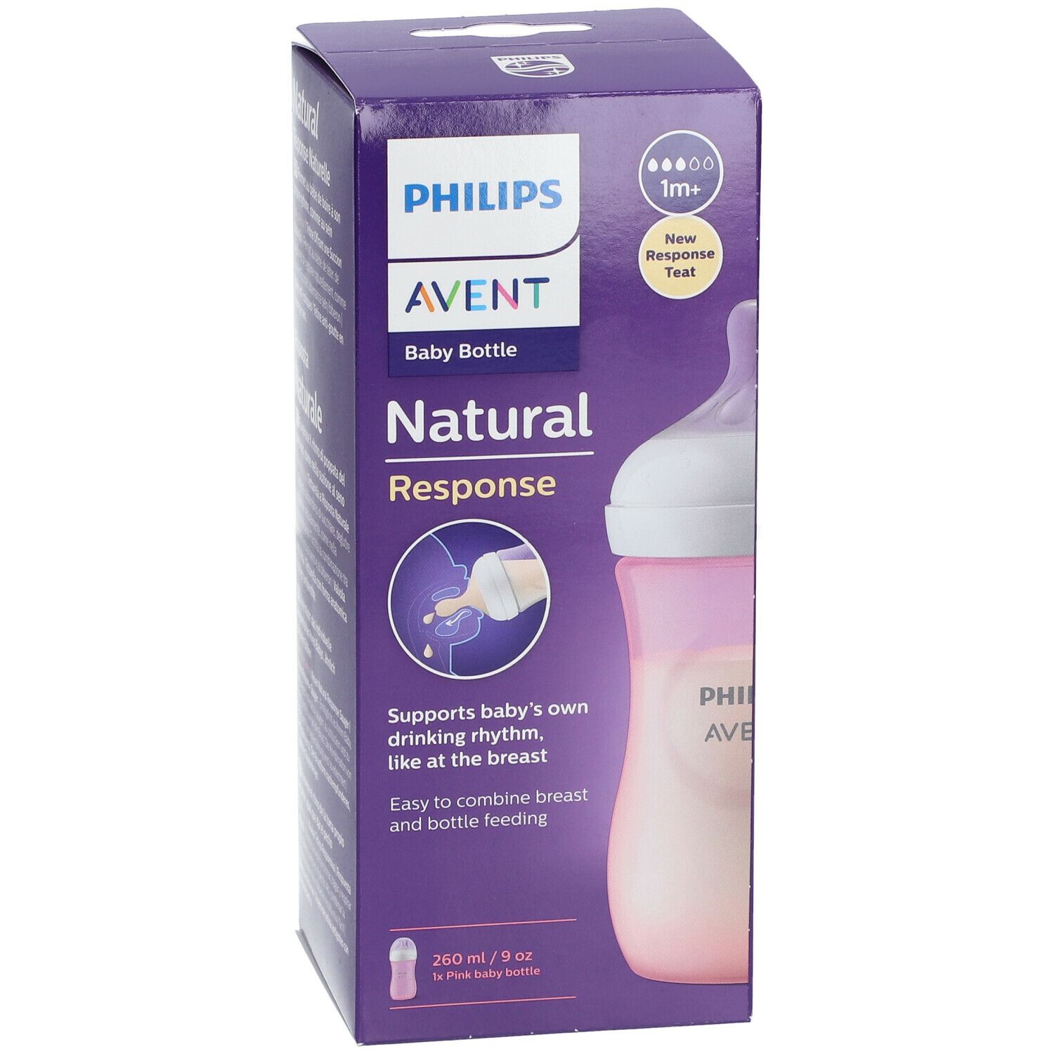 PHILIPS Avent Natural Response Biberon à réponse naturelle 260 ml SCY903/11