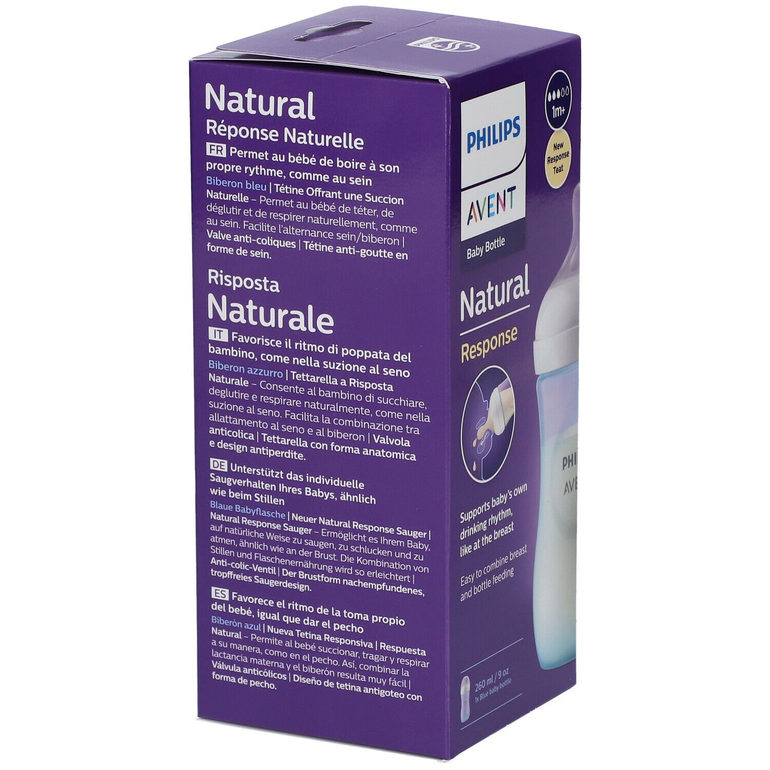 PHILIPS Avent Natural Response Biberon à réponse naturelle 260 ml SCY903/21