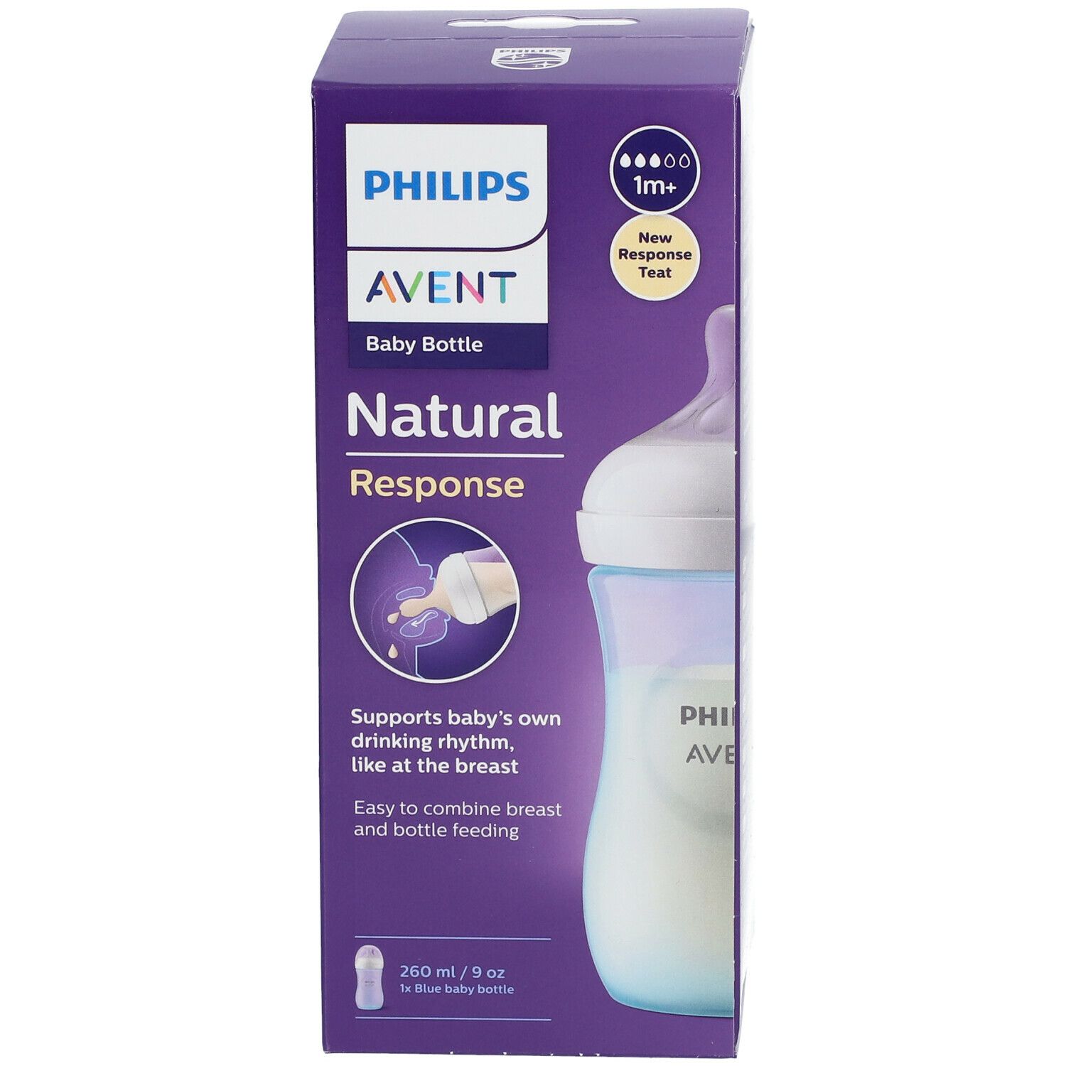 PHILIPS Avent Natural Response Biberon à réponse naturelle 260 ml SCY903/21