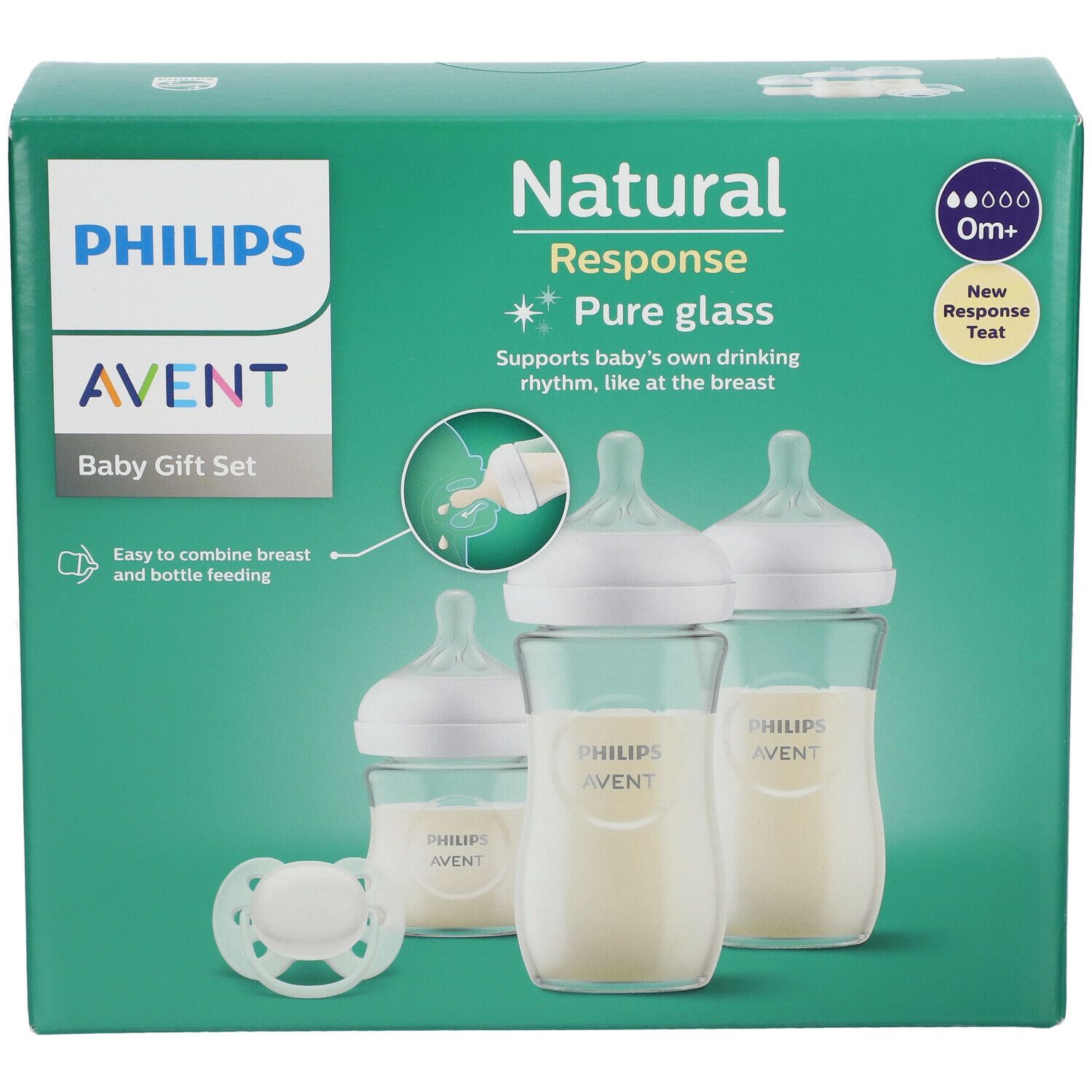 PHILIPS AVENT Natural Response Glazen Coffret cadeau