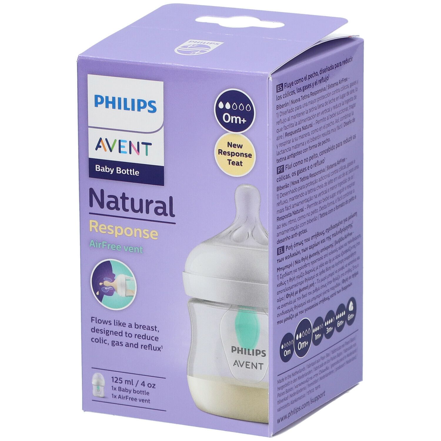 PHILIPS Avent Natural Response Biberon Valve AirFree 125 ml SCY670/01