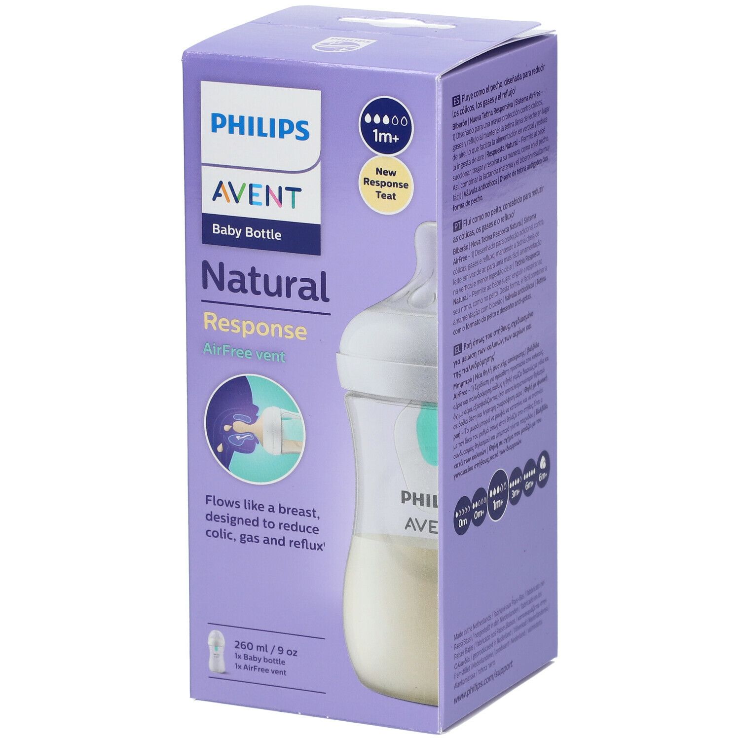 PHILIPS AVENT Natural Response Biberon avec Valve AirFree SCY673/01