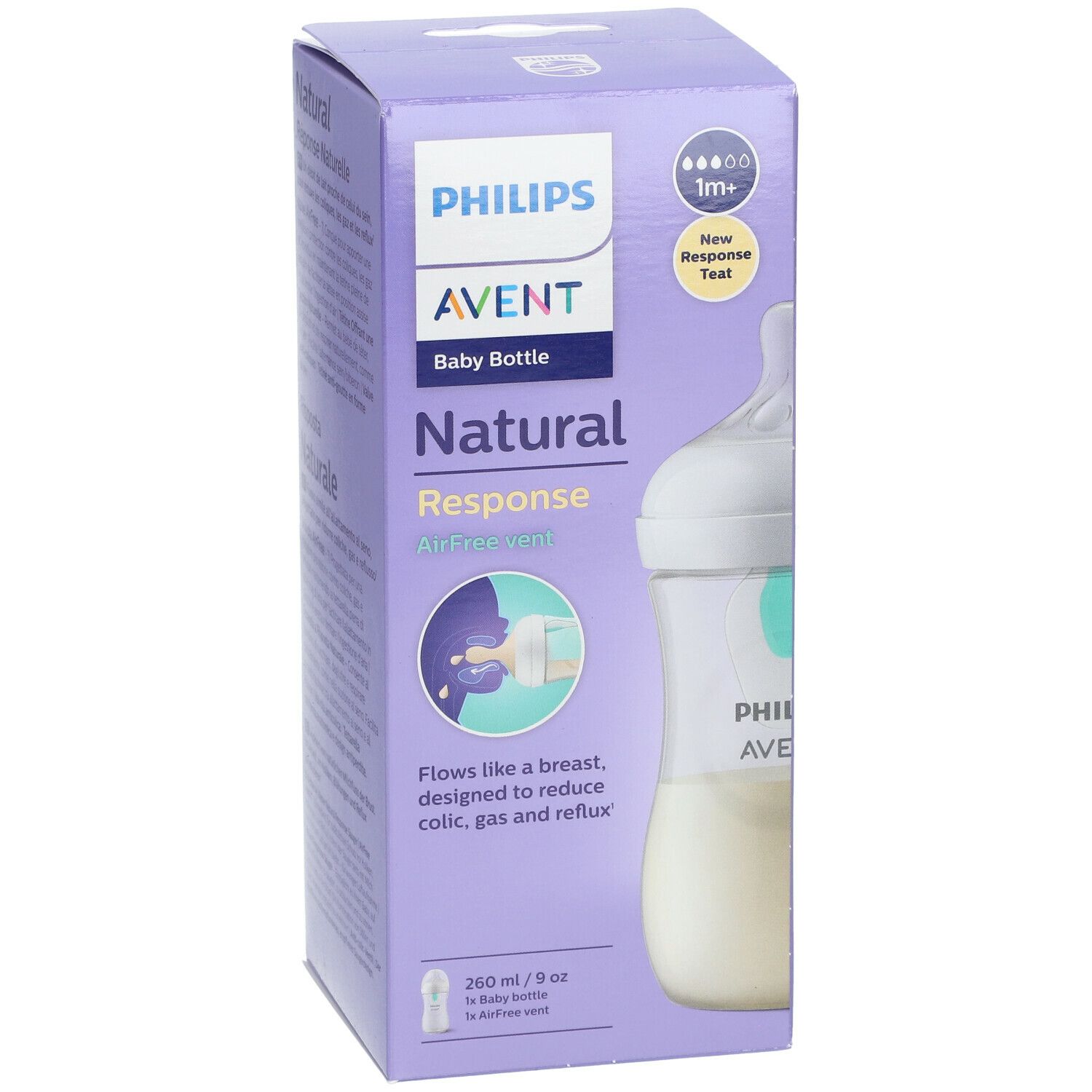 PHILIPS AVENT Natural Response Biberon avec Valve AirFree SCY673/01