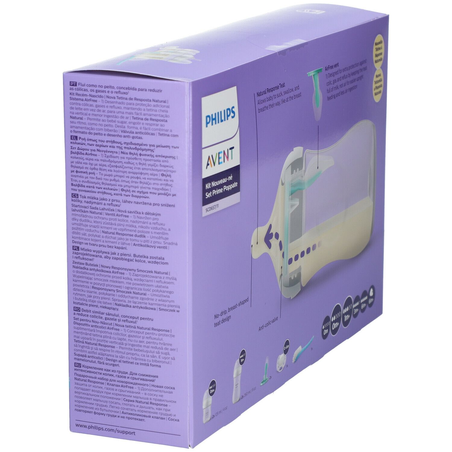 PHILIPS AVENT Natural Response Coffret cadeau SCD657/11