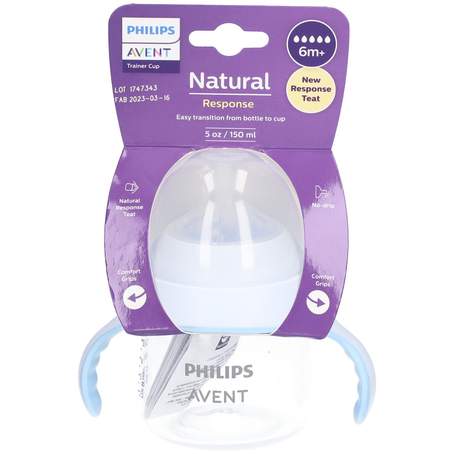 PHILIPS Avent Natural Response Tasse d'aprentissage 6 mois et + 150 ml