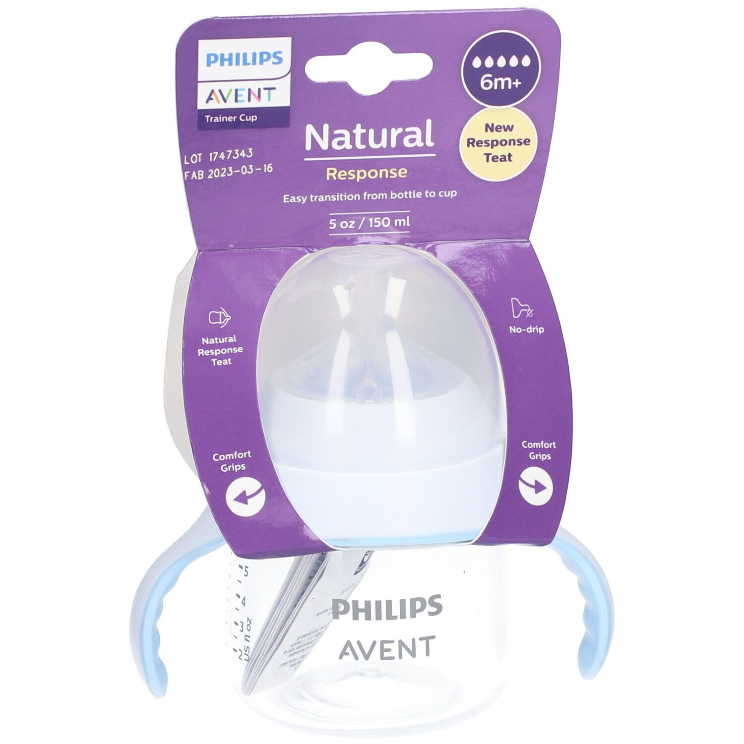 PHILIPS Avent Natural Response Tasse d'aprentissage 6 mois et + 150 ml