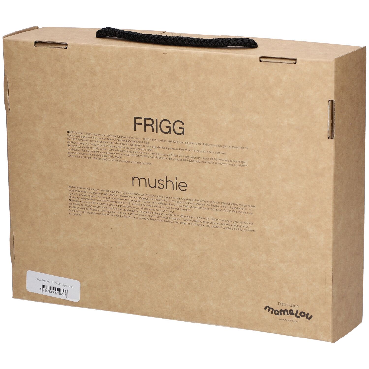 FRIGG Mushie Baby Geschenkbox, rosa