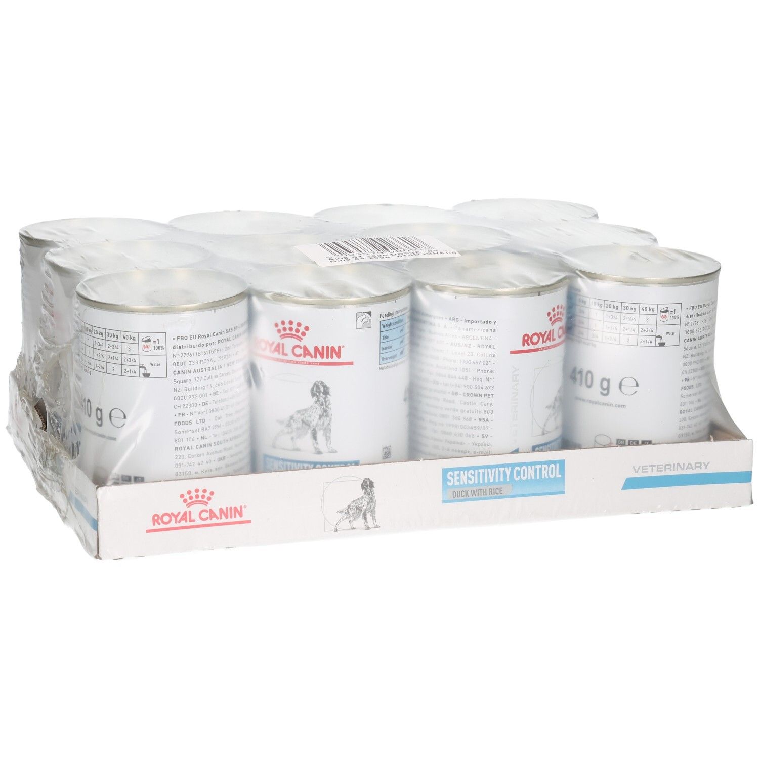 Royal Canin Veterinary Diet Sensitivity Control Hundefutter, 12 Dosen à 400g.