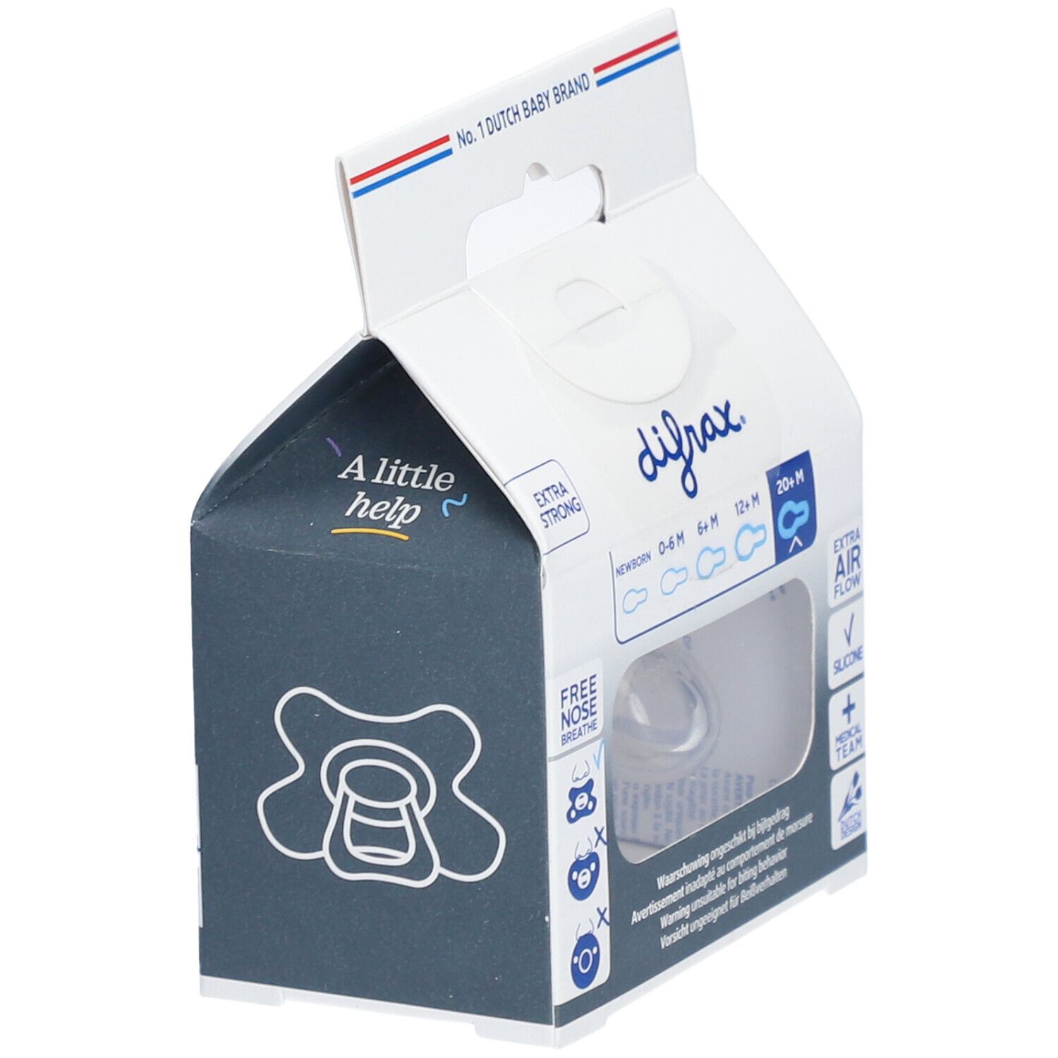DIFRAX Tétine édition spéciale lilas naturel Améthyste 20m+