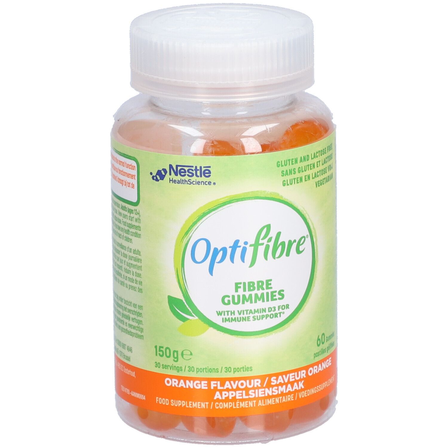 Nestle Optifibre Gummies  Appelsiensmaak